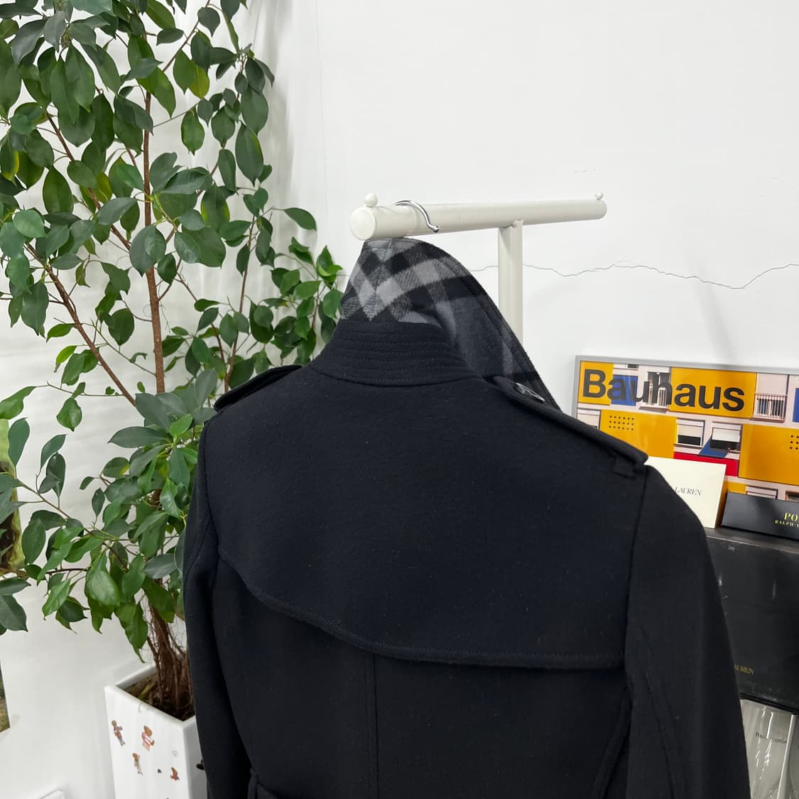 버버리 우먼 울/캐시미어 블렌드 벨티드 코트 Uk8 상품이미지8