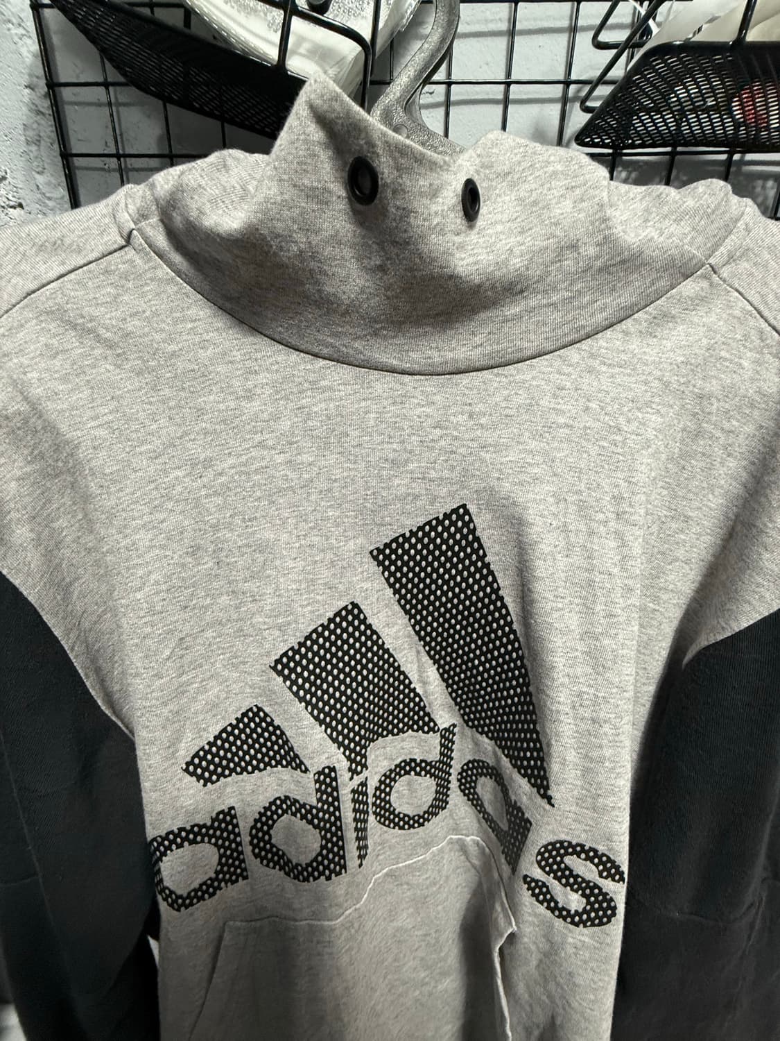 아디다스 도트 포인트 배색 후드티  상품이미지9