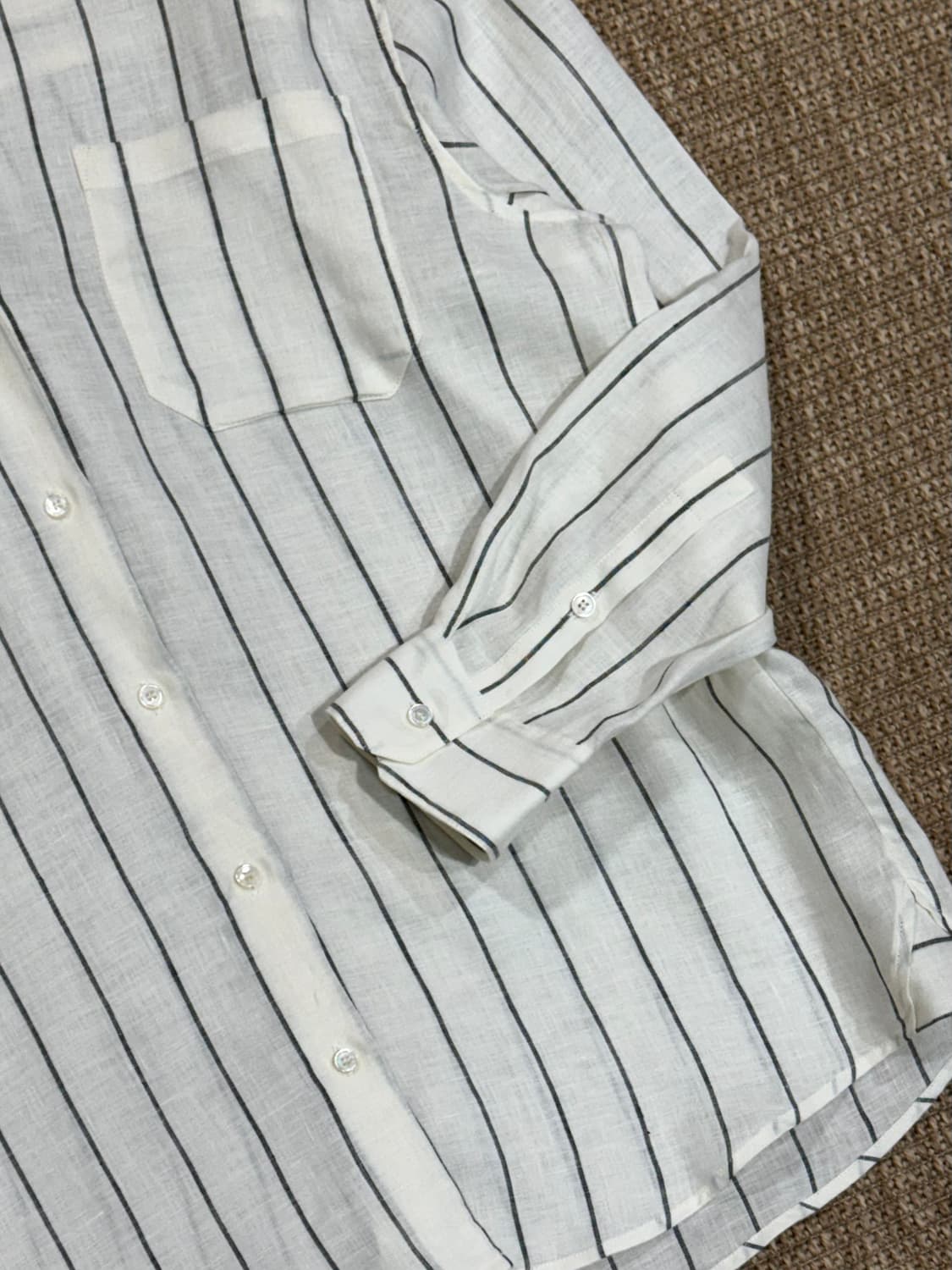 막스마라 스트라이프 린넨 셔츠 상품이미지3
