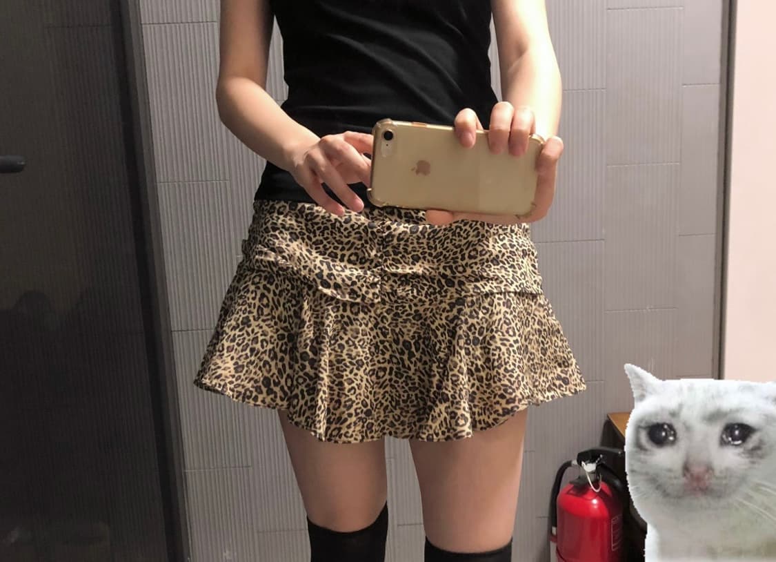 Zara 자라 레오파드 스커트 상품이미지1