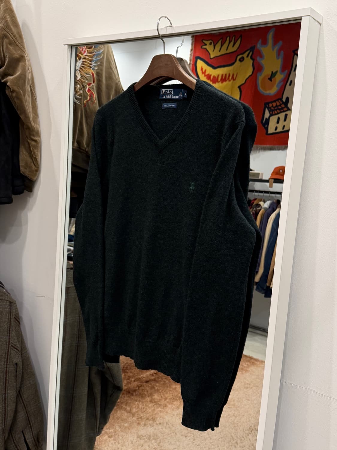 Polo ralph lauren 폴로 랄프로렌 램스울 브이넥 니트 상품이미지1