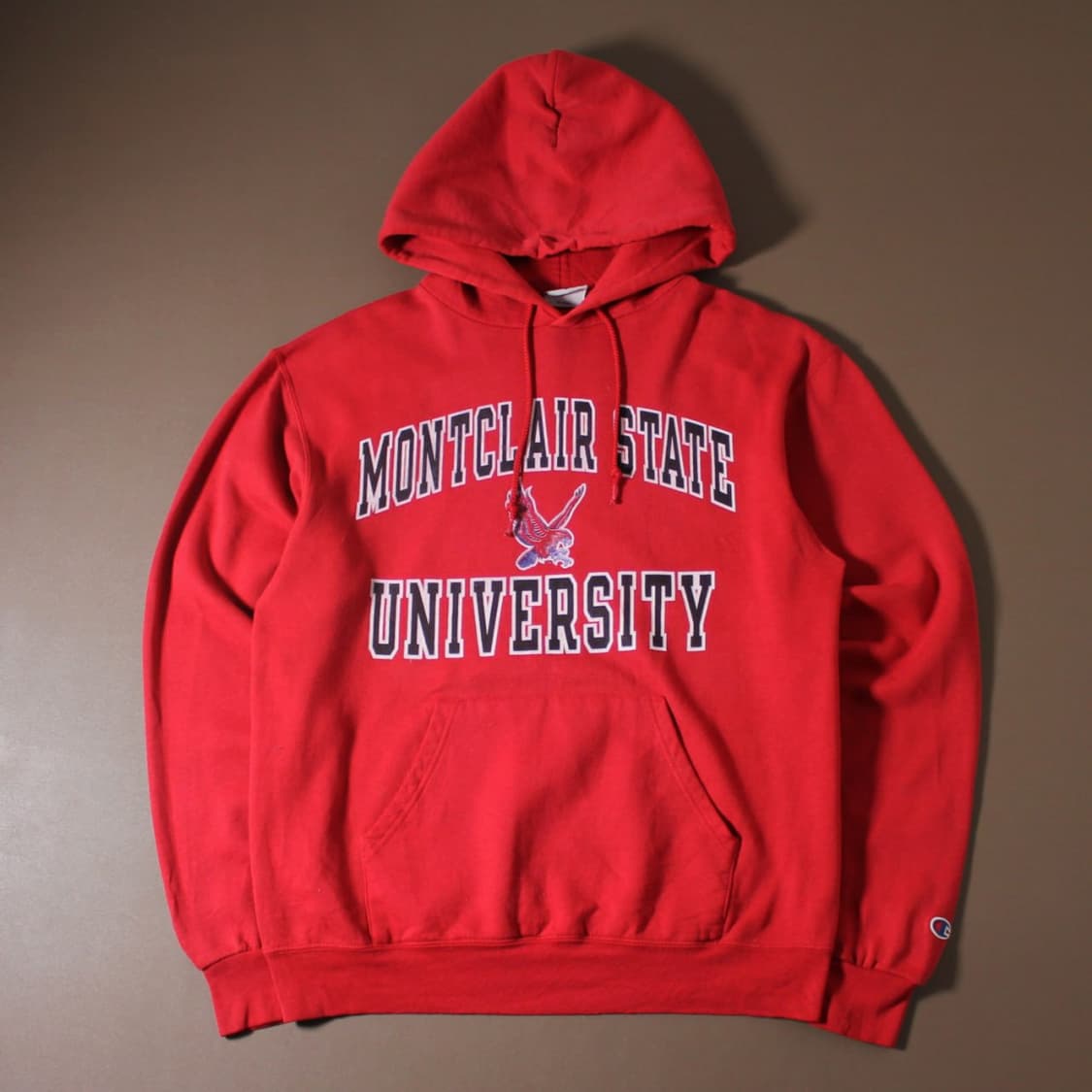 Champion 챔피온 프린팅 기모 레드 후드티  상품이미지1