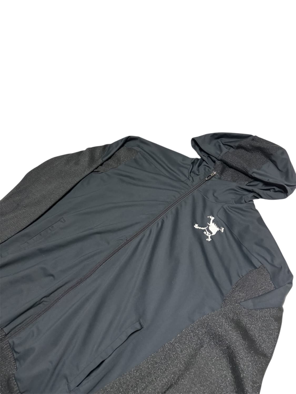 오클리 스컬 로고 사선 지퍼 블랙 후드 집업 XL 상품이미지3