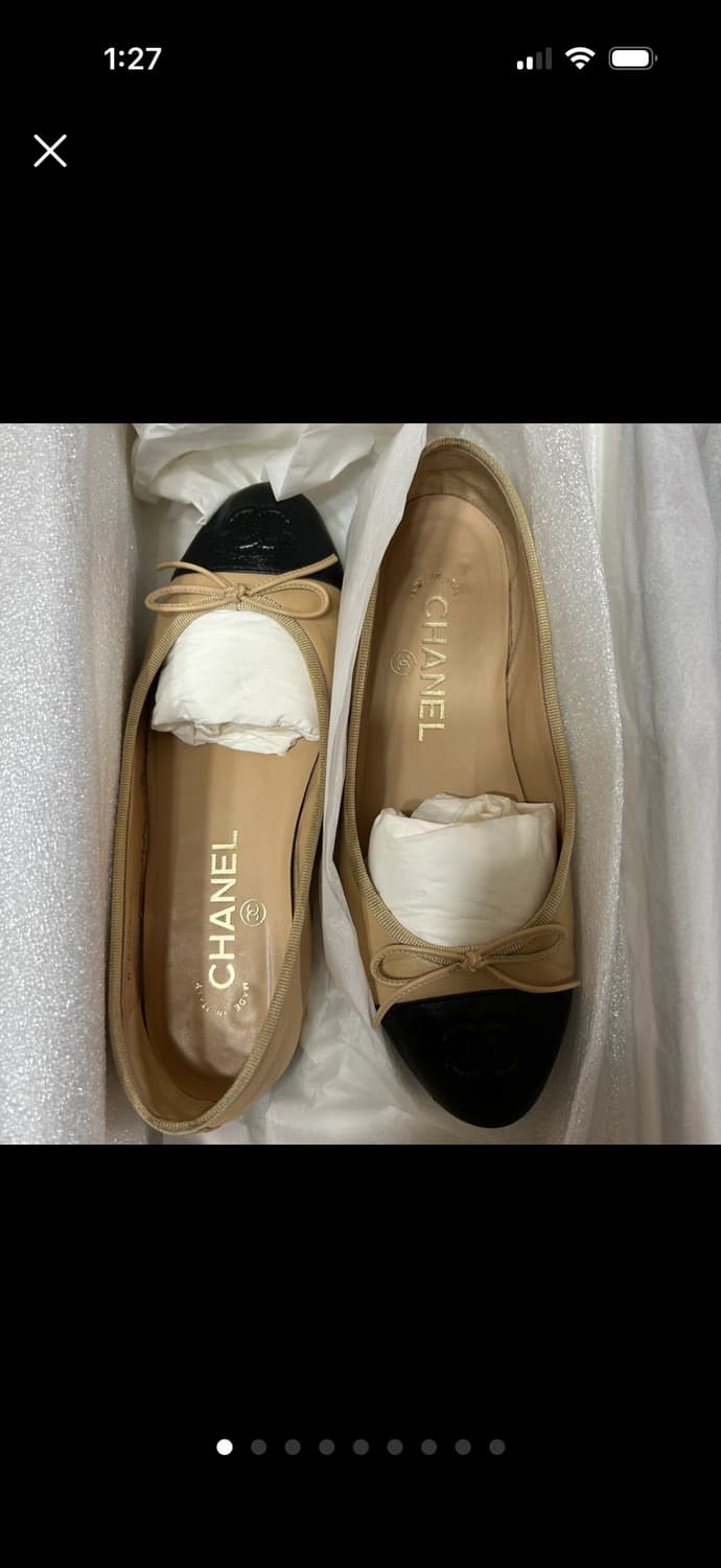 샤넬 발레리나 검베 플랫슈즈 34.5(225) 상품이미지1