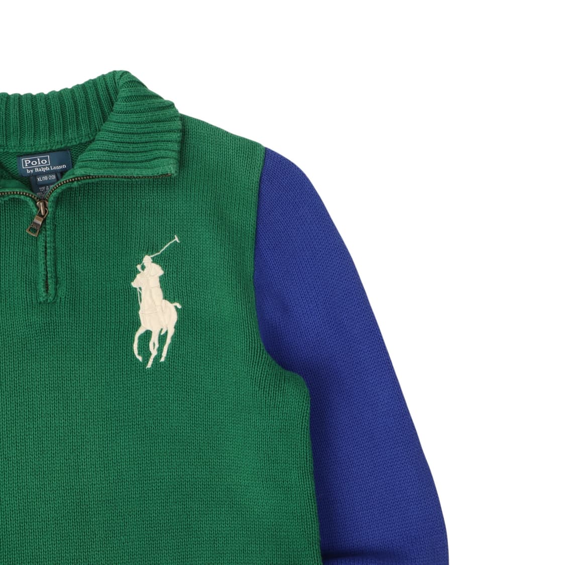 폴로 랄프로렌 그린 빅포니 하프집업 니트 상품이미지3