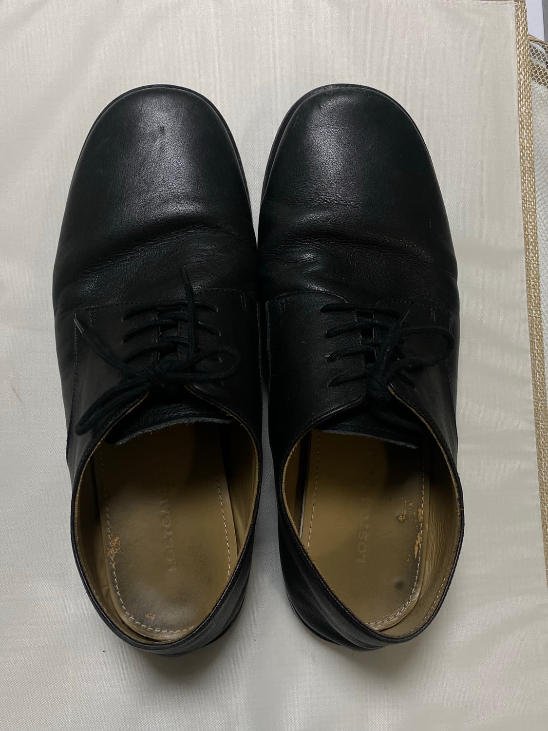 로스트가든 유니폼 플랫 더비 블랙 41.5(265) 판매 상품이미지3