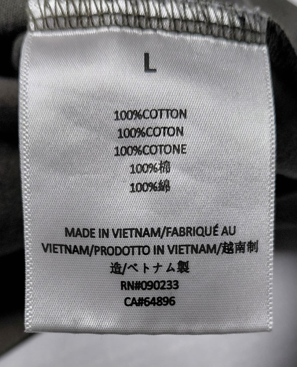 [L] 피어 오브 갓 에센셜 21SS 릴렉스드 로고 티셔츠 차콜 상품이미지6