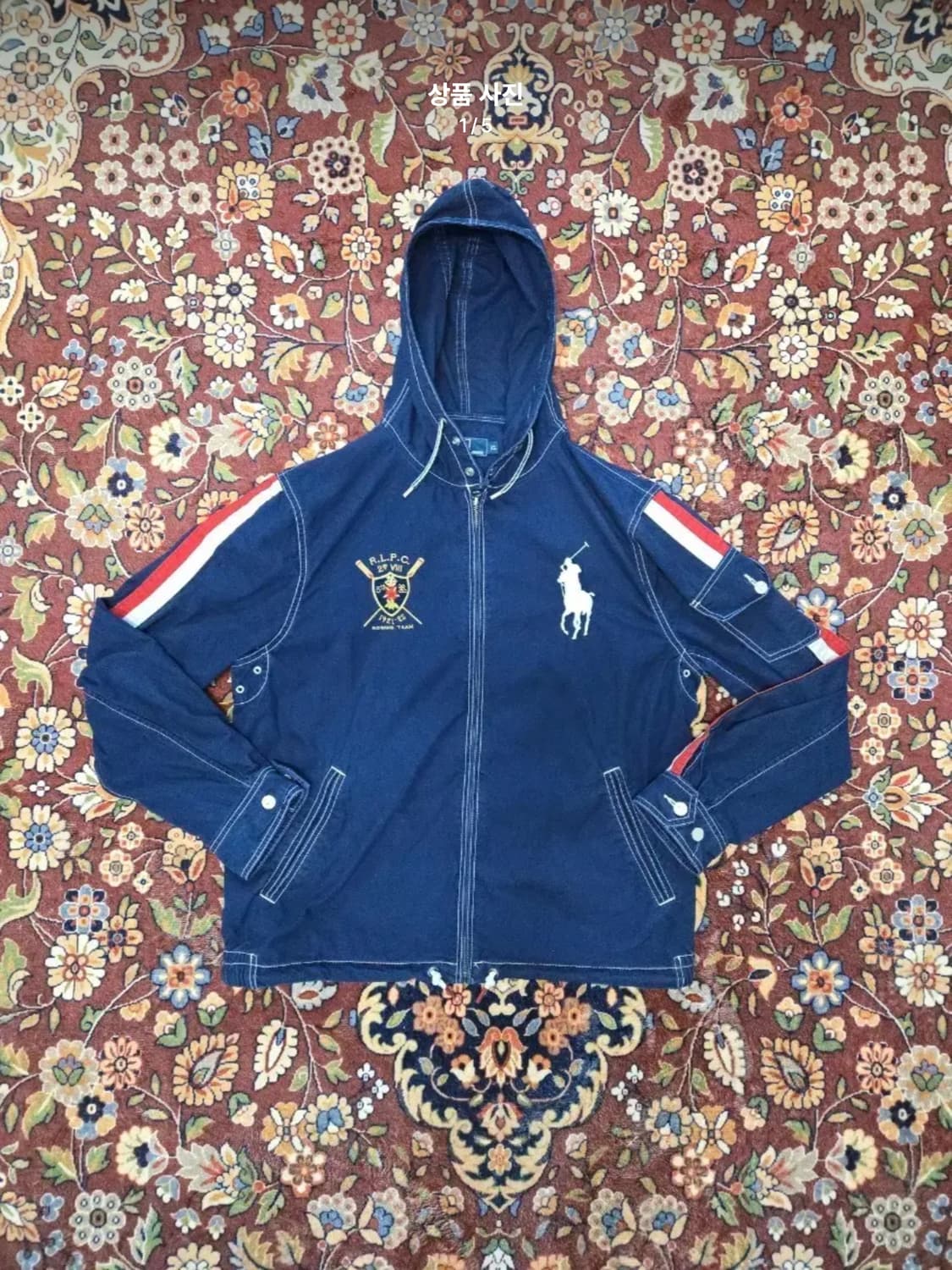 [XL] 폴로 랄프 로렌 RLPC 로잉팀 빅포니 후드 자켓 상품이미지1