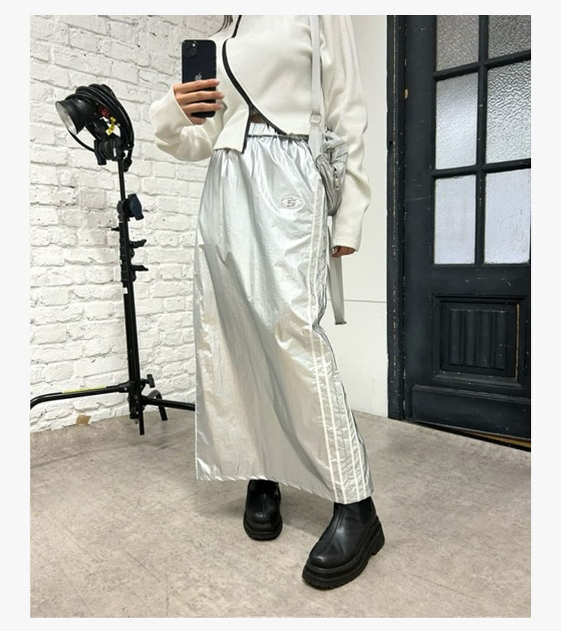 WHO’S WHO GALLERY - NYLON LONG SKIRT 상품이미지2