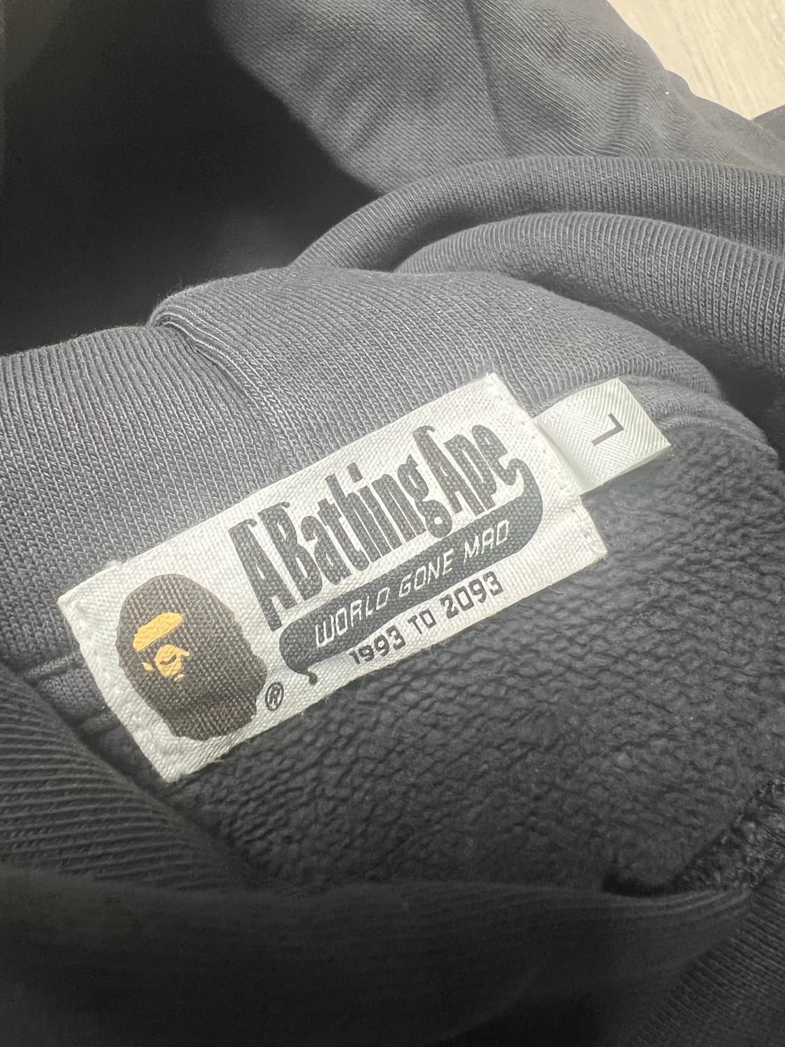 베이프 오버다이 컬리지 후드 L (105) 상품이미지4