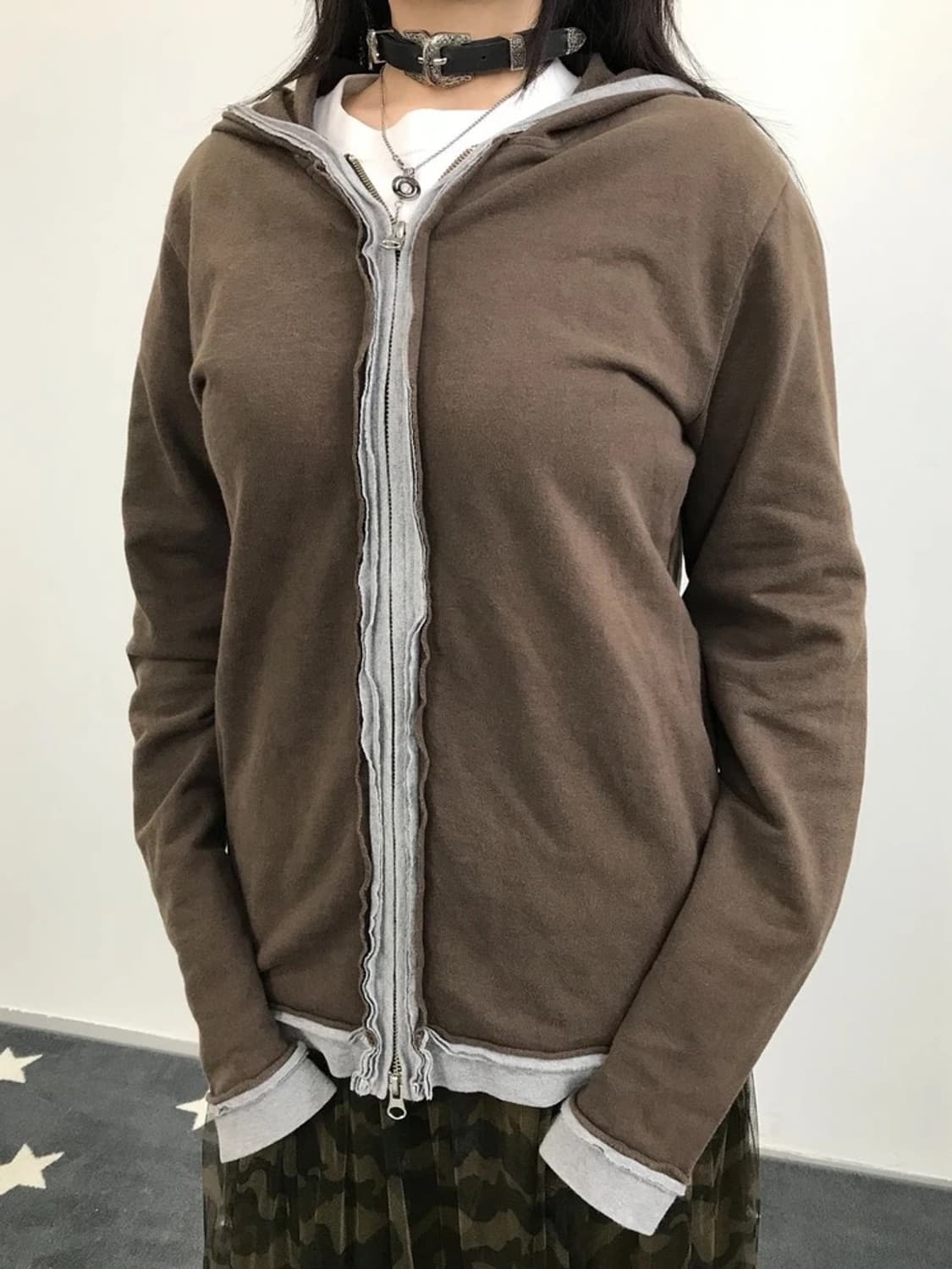 Beams International Gallery Brown Zip Ho 상품이미지2