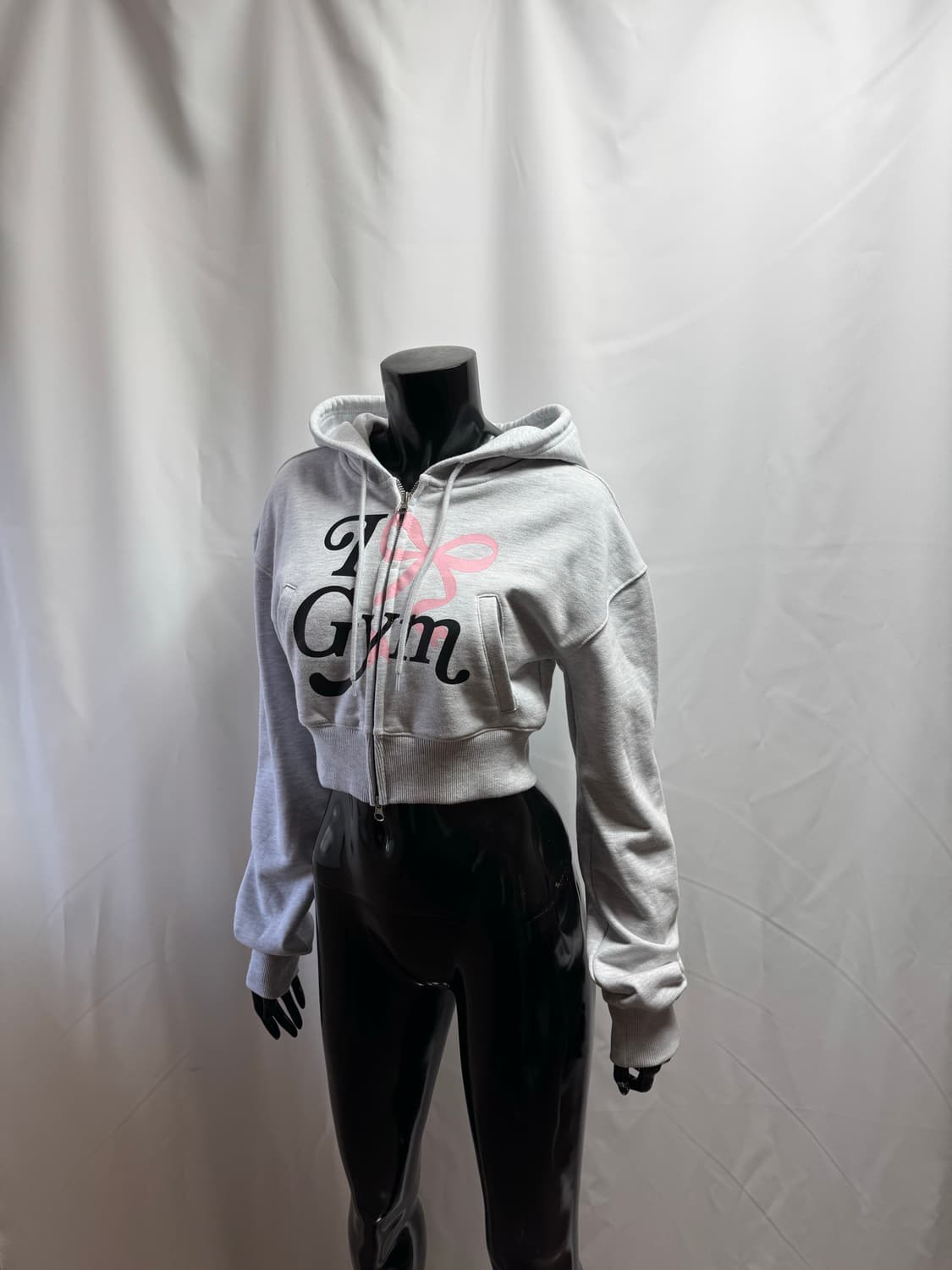 hdex / 우먼스 짐 크롭 후디 집업 상품이미지1