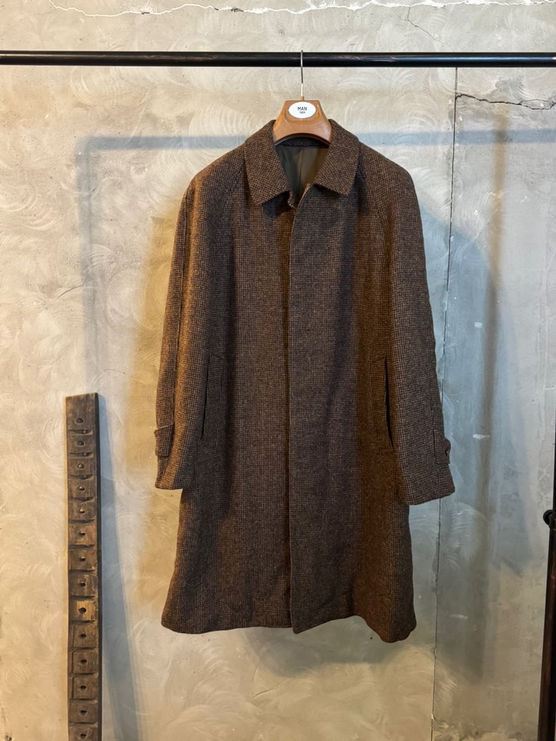 바이론 트위드 래글런 코트 100 상품이미지1