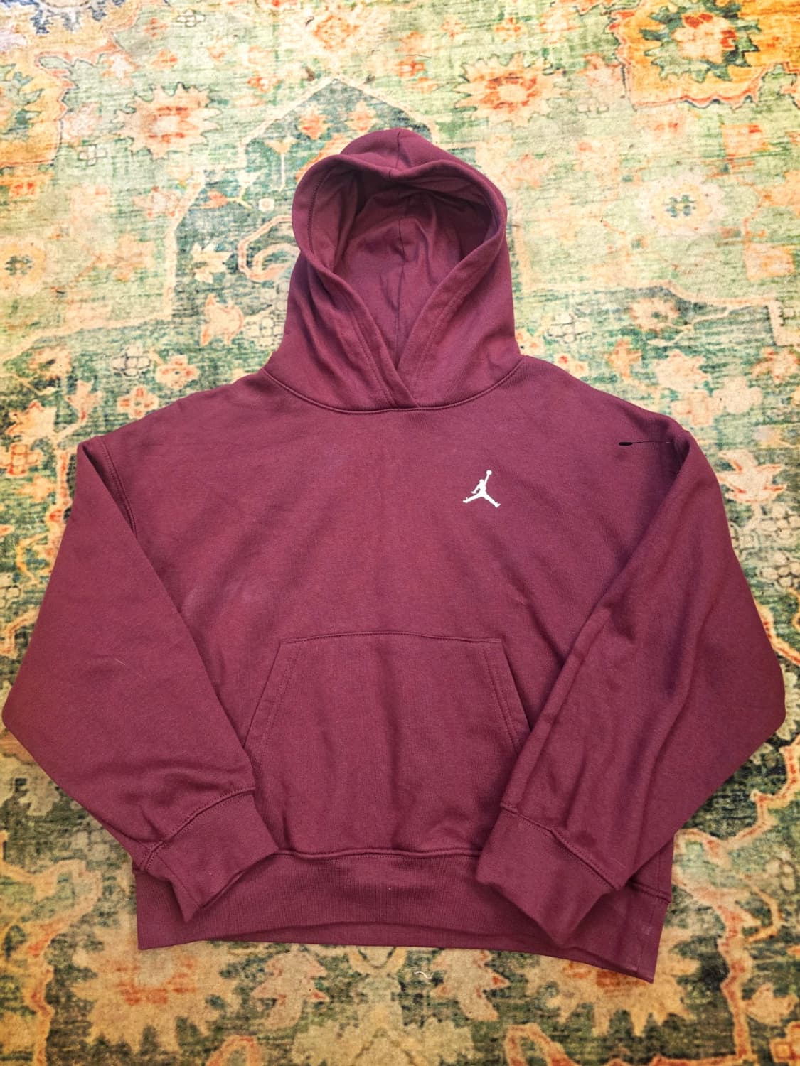 나이키 조던 점프맨 버건디 빈티지 후드티 상품이미지1