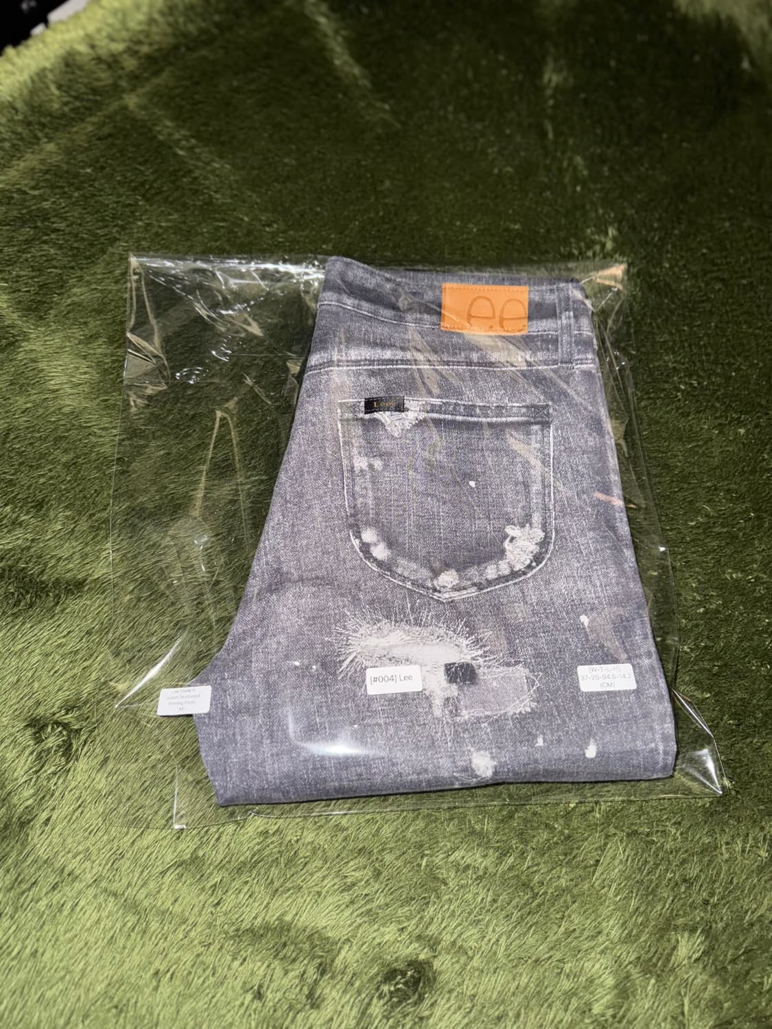 [M] Lee 리 MADE IN JAPAN 리페어 프린트 코튼 팬츠 상품이미지10