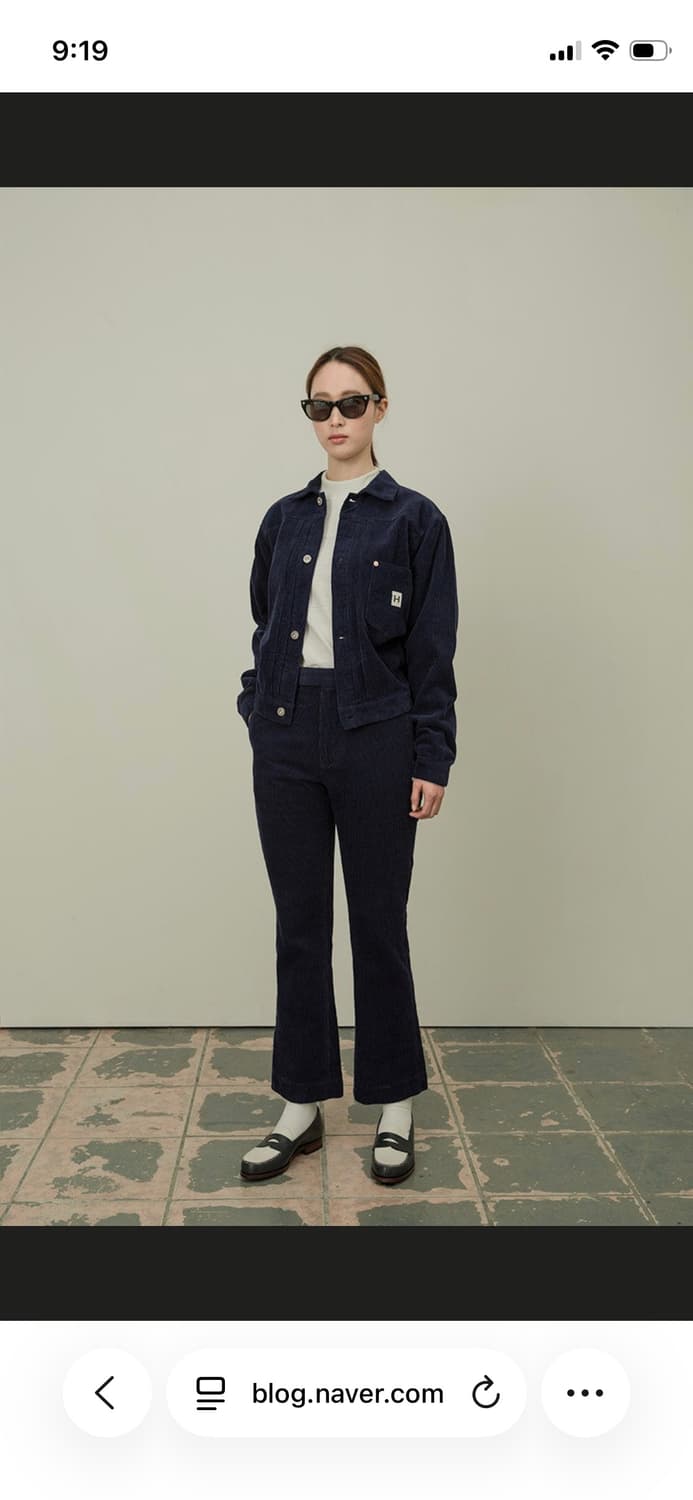 헤리티지플로스 코듀로이 자켓 블랙 m 상품이미지1