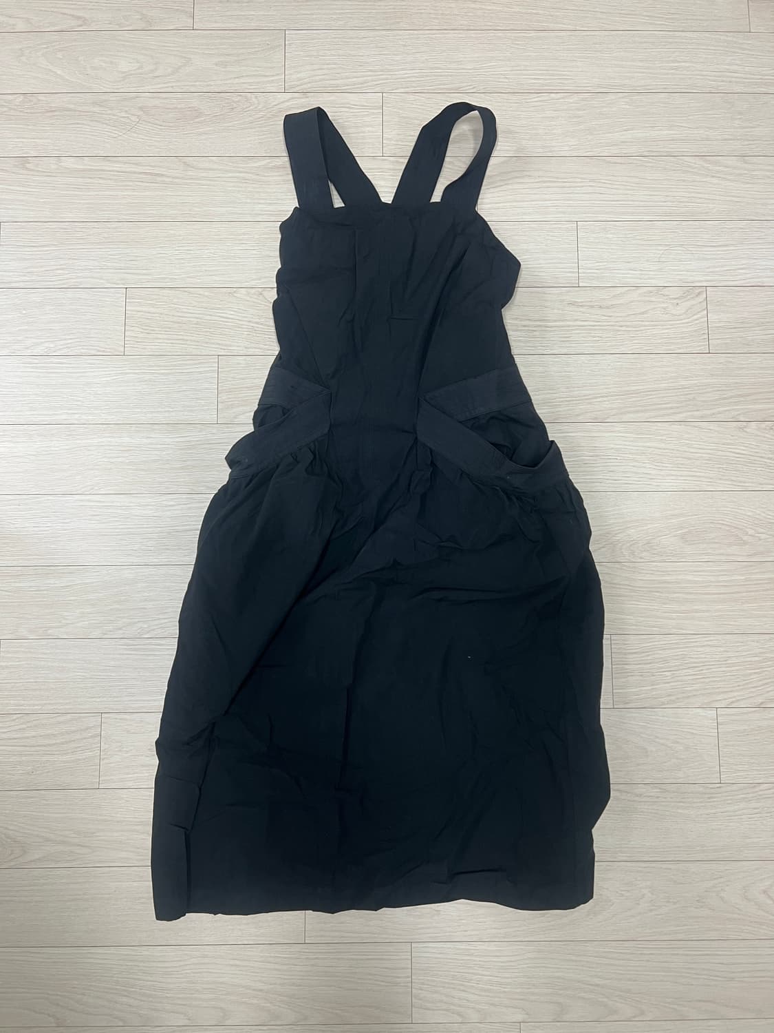 (새상품, 택o) 로우클래식 APRON DRESS 블랙 S 상품이미지6