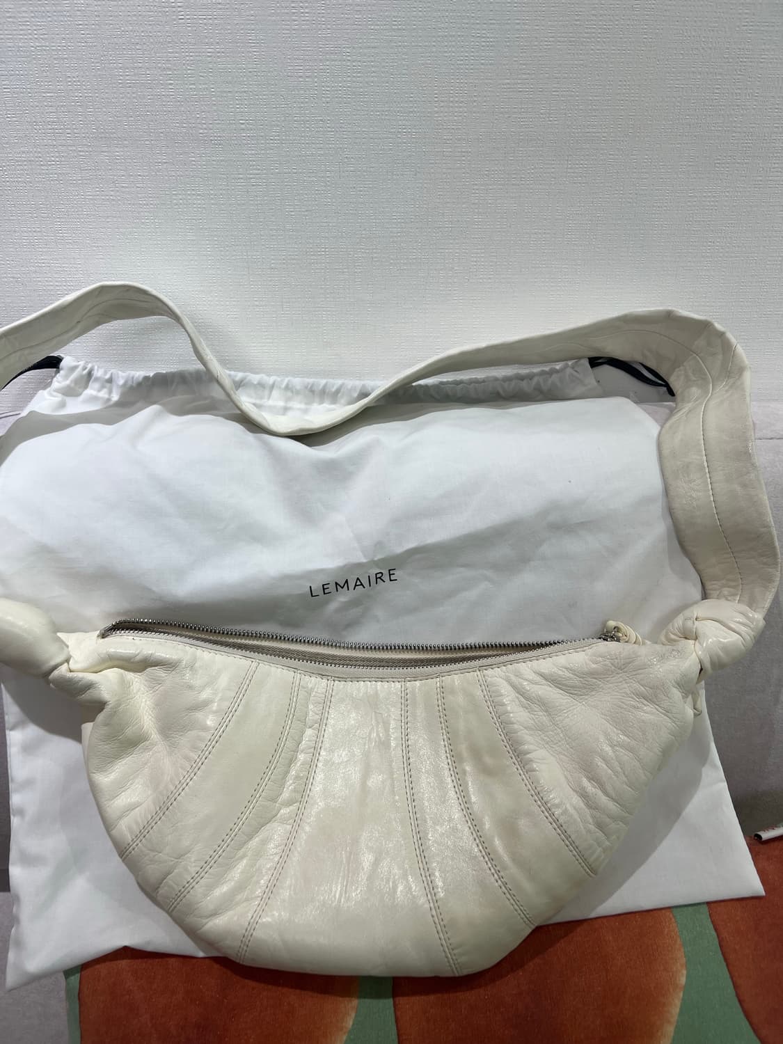 정품!르메르 크루아상 범백 스몰 화이트 상품이미지3