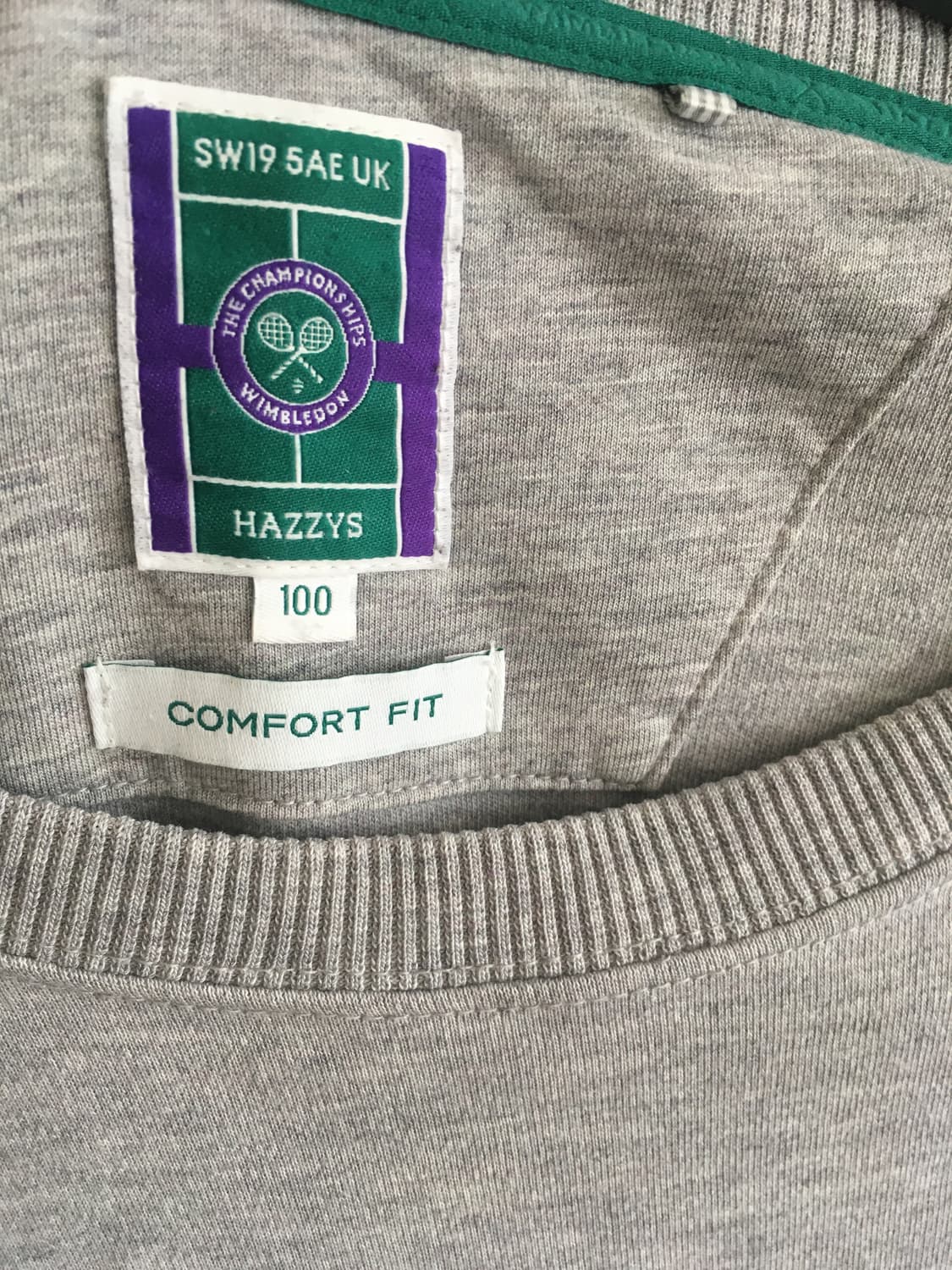 헤지스 라인배색 긴팔티셔츠 100사이즈 상품이미지3