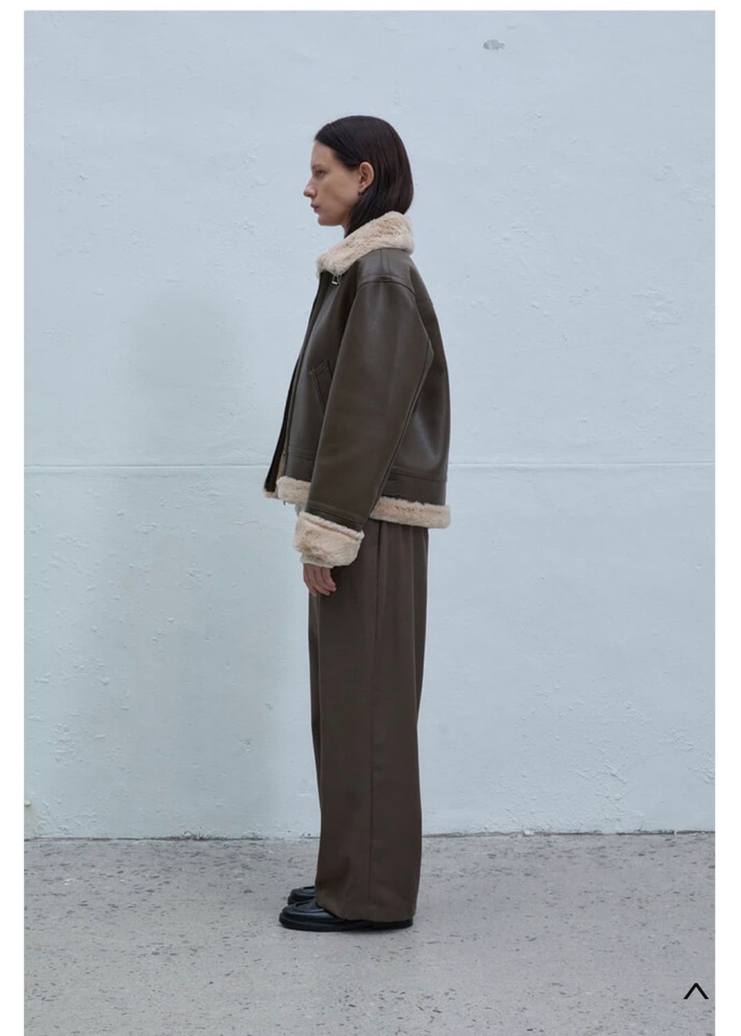 앤드로스 시어링자켓 퍼자켓 카키브라운 상품이미지2