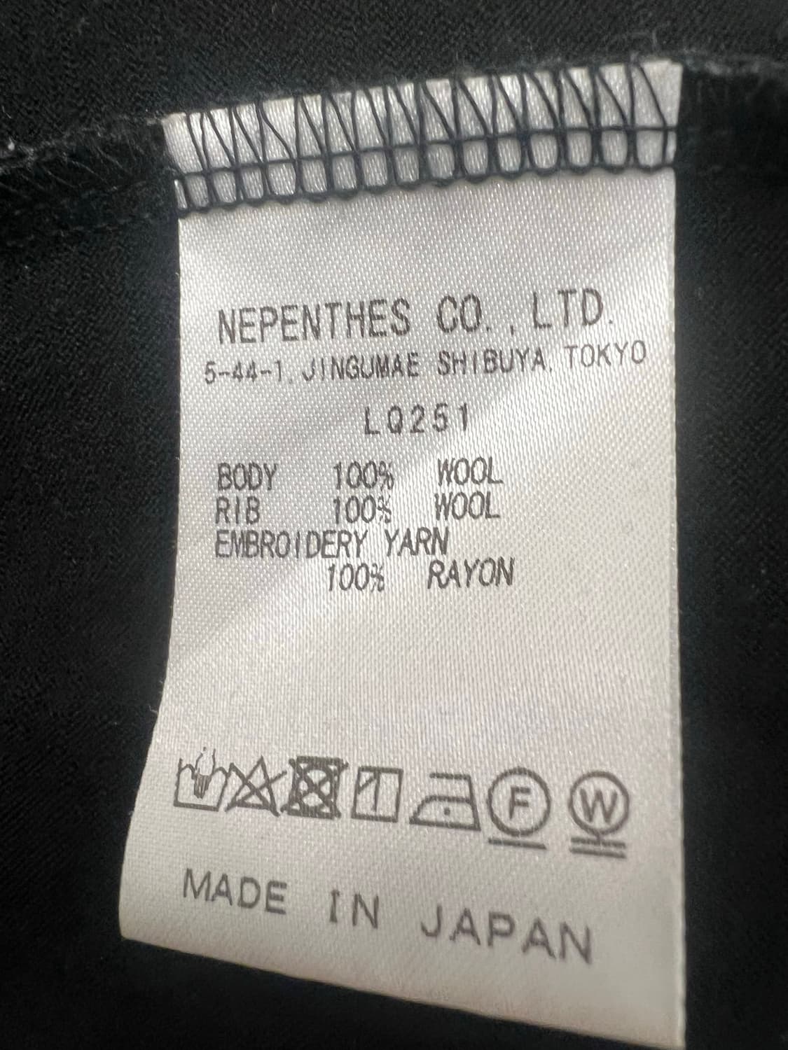 니들스 브이넥 가디건 블랙 L 상품이미지2