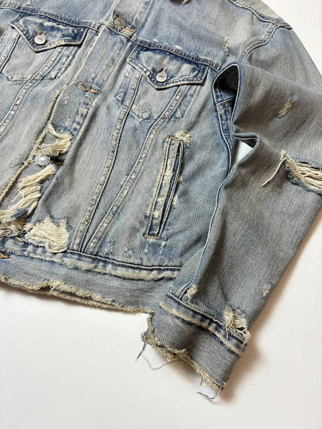 데님앤서플라이 00's 데미지 연청 자켓 PN9311 상품이미지3