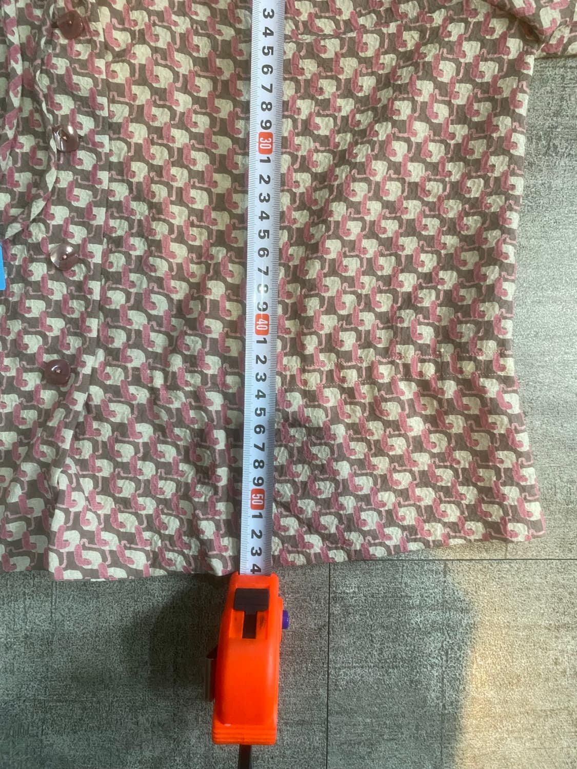 일본빈티지 하구미모리걸 달천깔페어리 잔꽃플라워 타이블라우스 상품이미지3