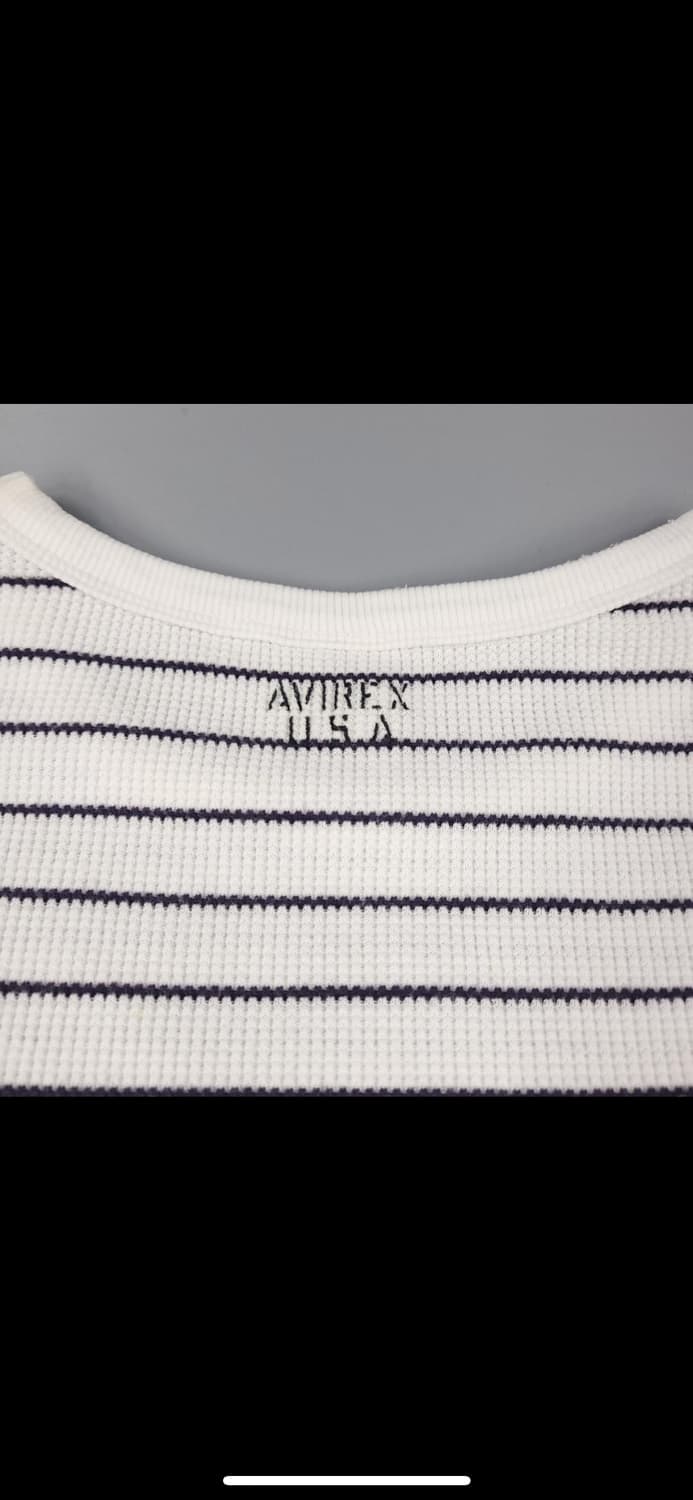 AVIREX STRIPED WAFFLE SHORT SLEEVE 상품이미지6
