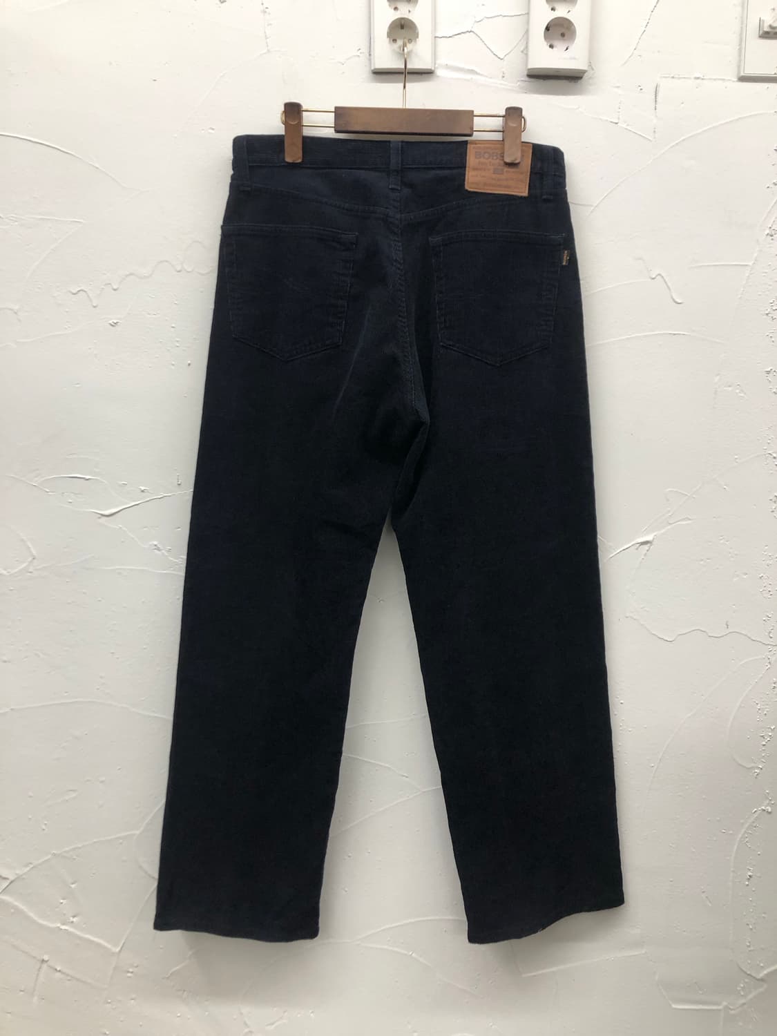 밥슨 코듀로이 팬츠 블랙 상품이미지2