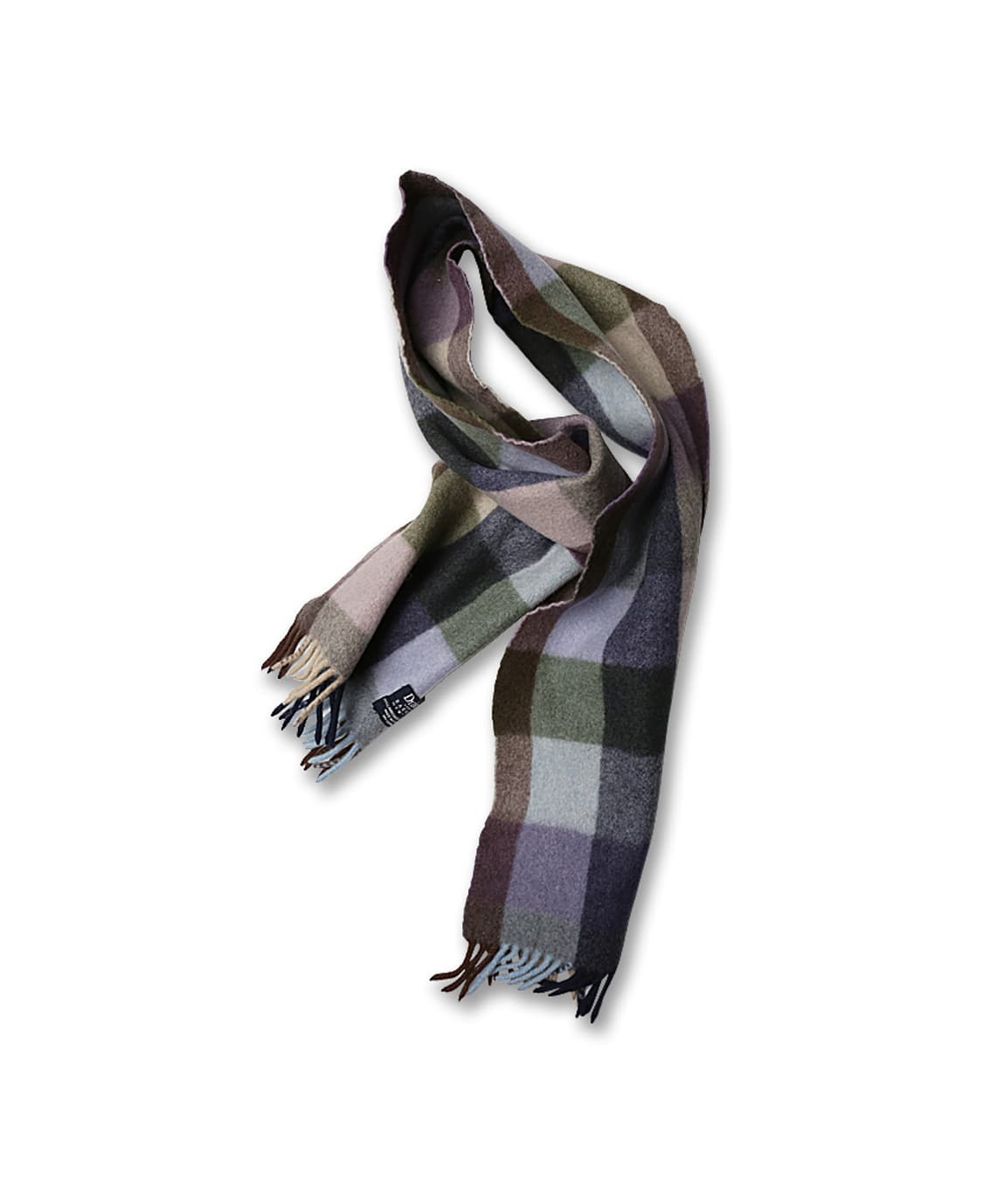 드레익스 [Drake's] 멀티 컬러 블록 패턴 머플러 상품이미지1