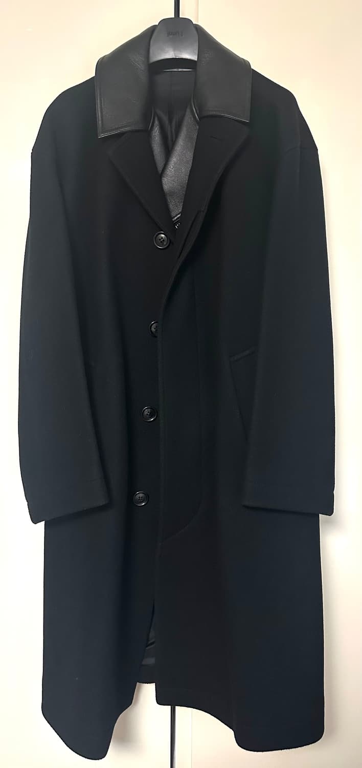 [44, 105] 준지 라이더 자켓 레이어드 코트 상품이미지2