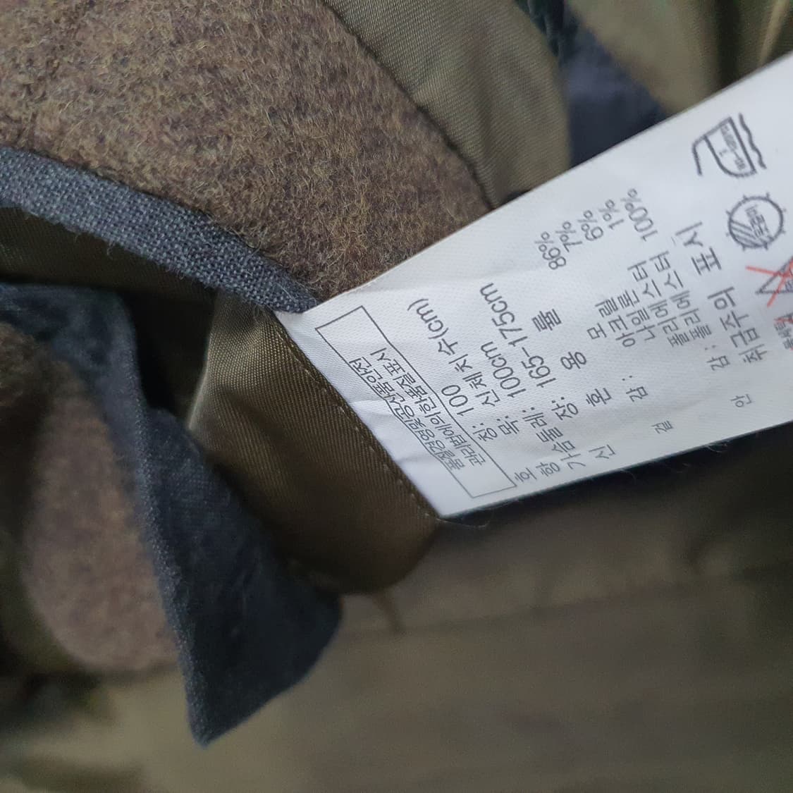 미착용 지오다노 더블 브레스티드 코트자켓 남자95 상품이미지8