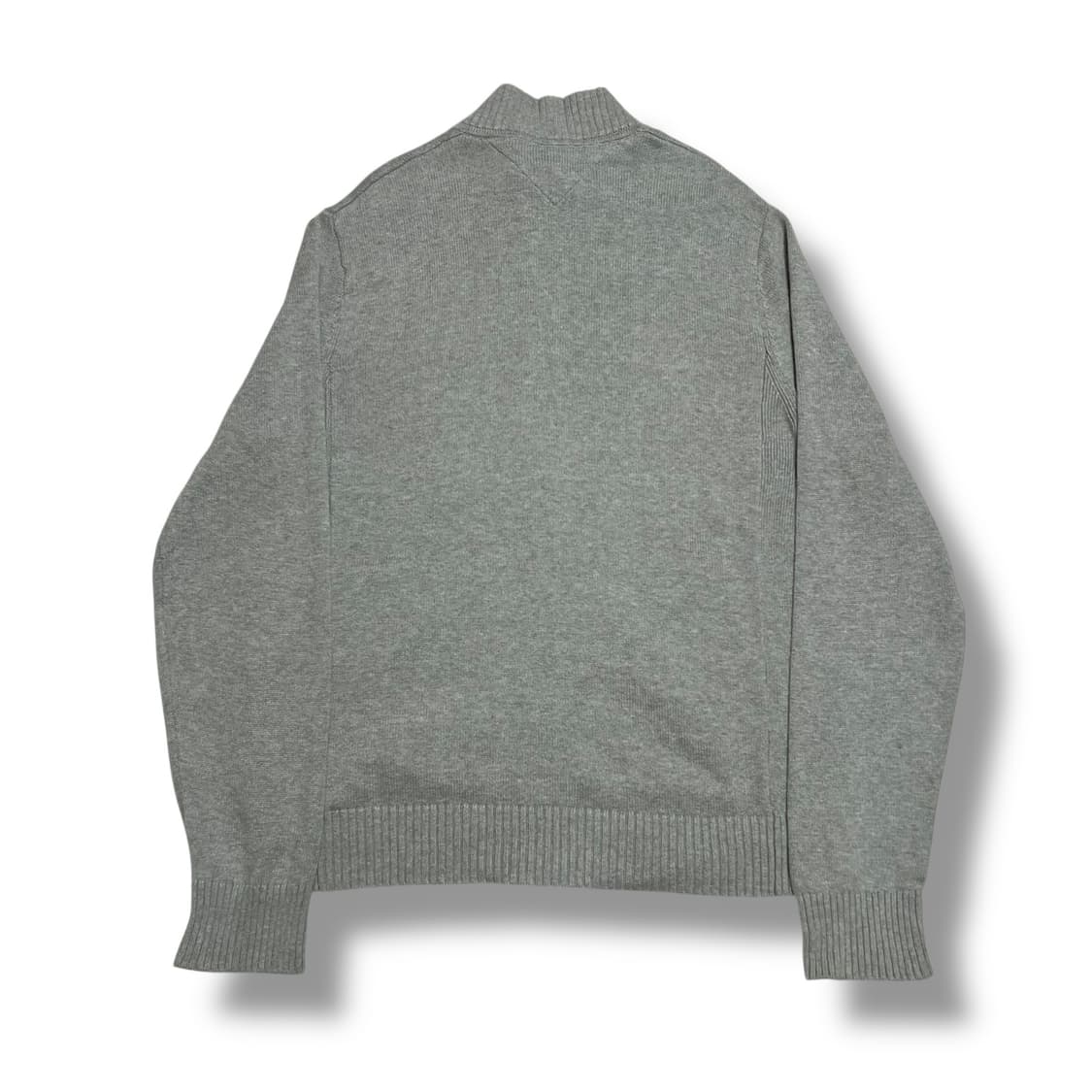 Tommy Hilfiger 그레이 반폴라 니트집업 상품이미지2