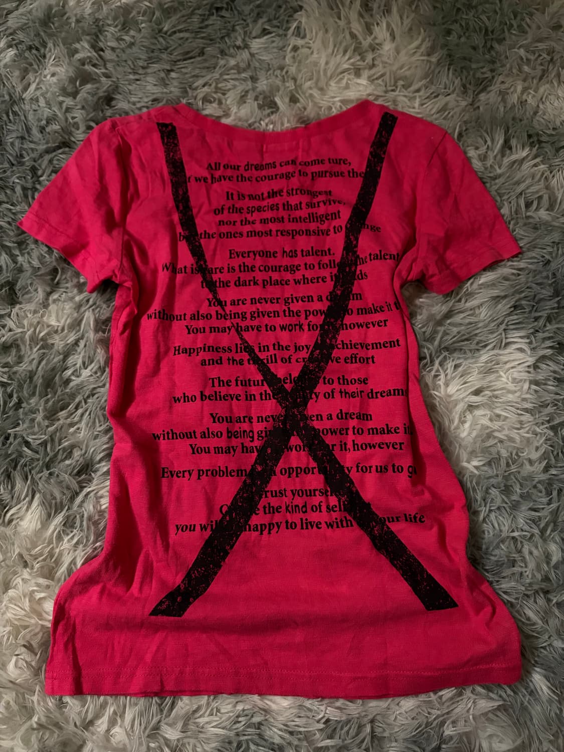 00s Y2k hotpink tee 상품이미지2