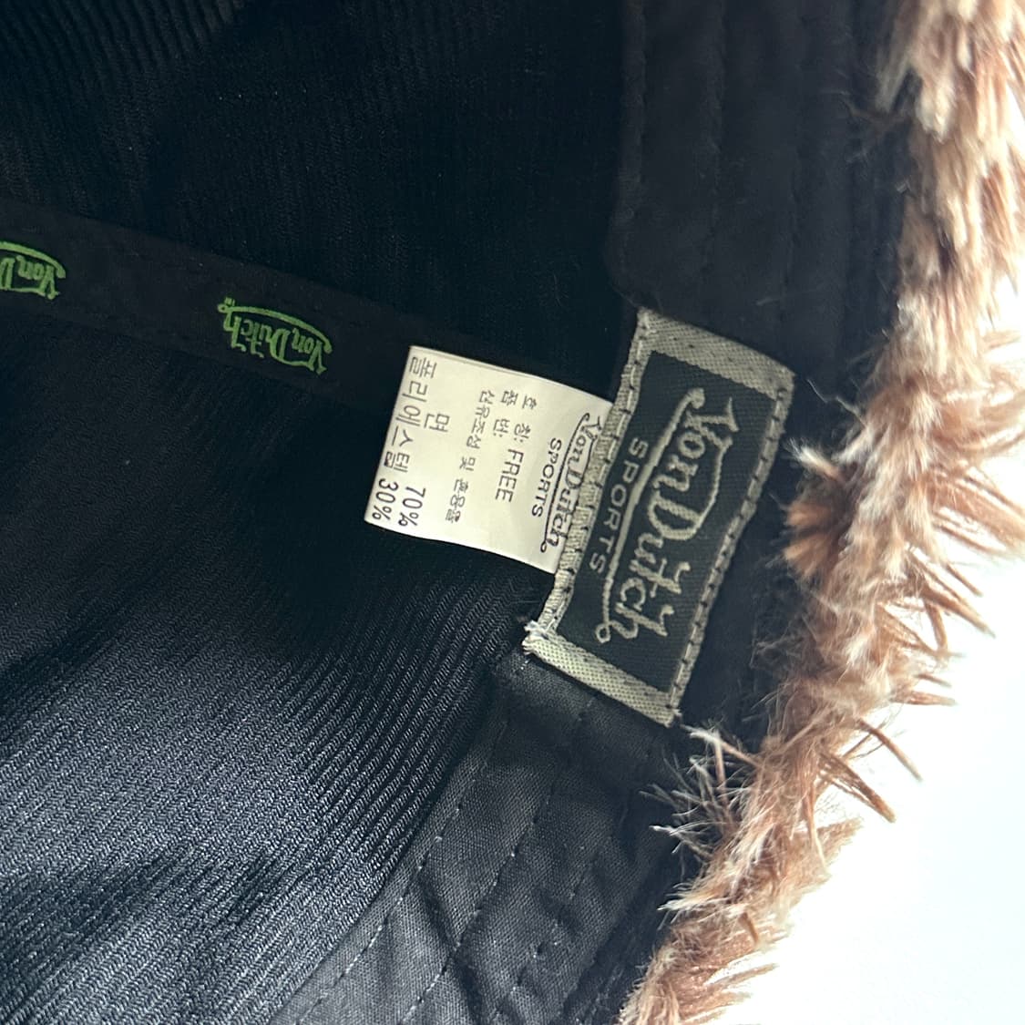 본더치 카멜 브라운 트루퍼햇 볼캡 상품이미지5