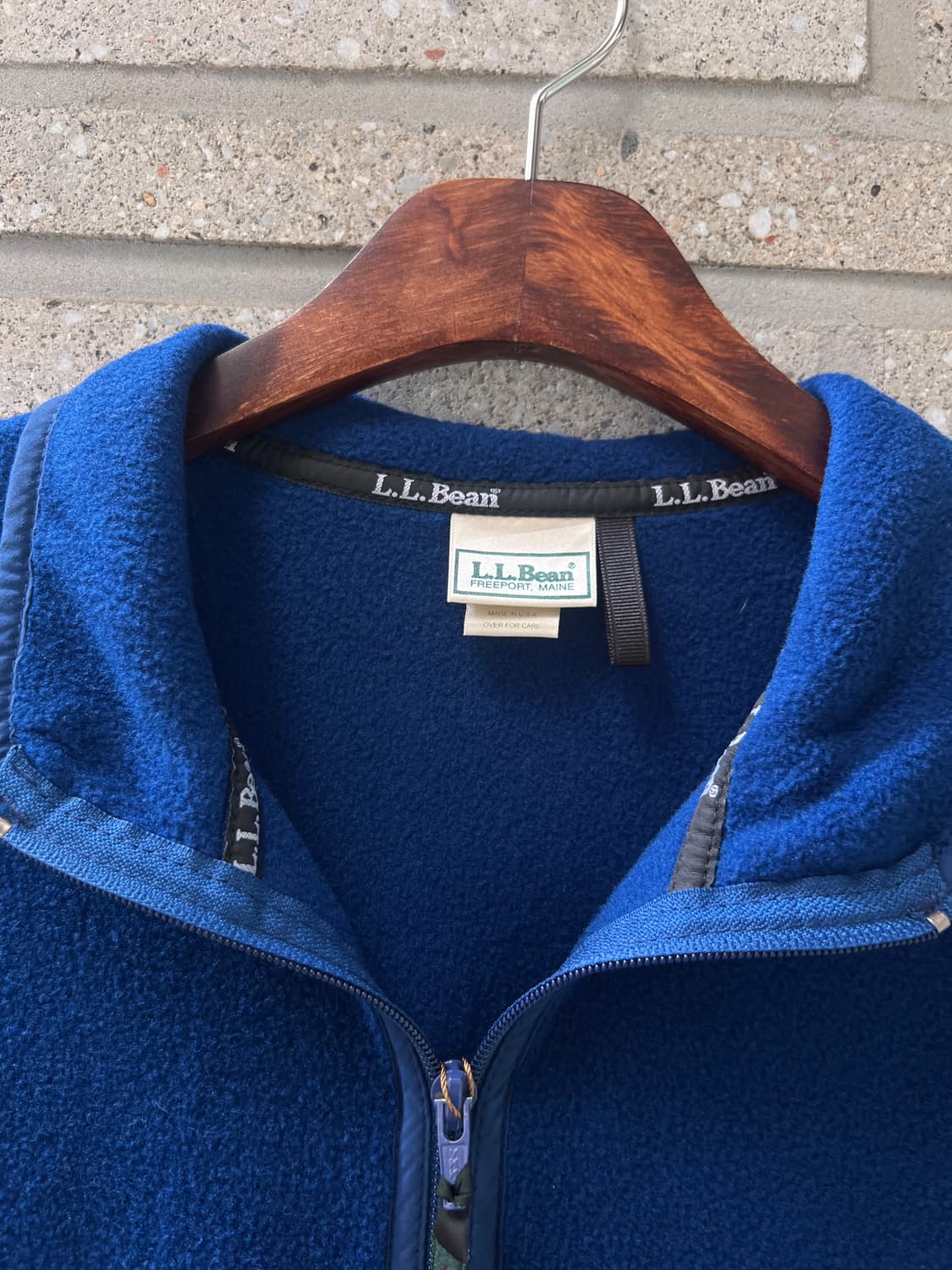 [L]L.L.Bean 엘엘빈 Made in USA 다크블루 플리스 자켓 상품이미지2