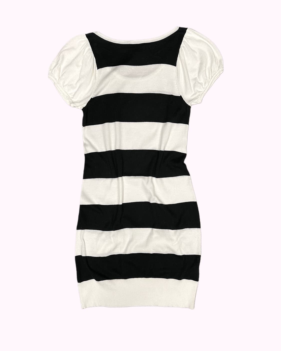 stripe ribbon pocket knit dress 상품이미지4