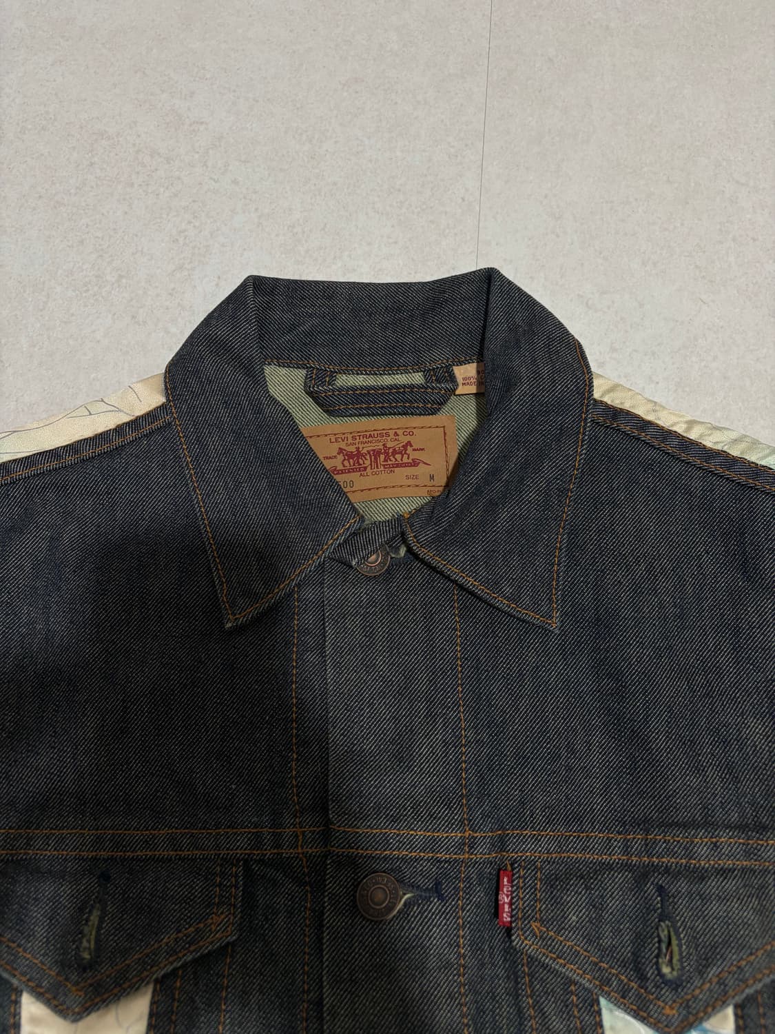 리바이스 올드스쿨 지디맛 커스텀 생지 크롭자켓 55 상품이미지2