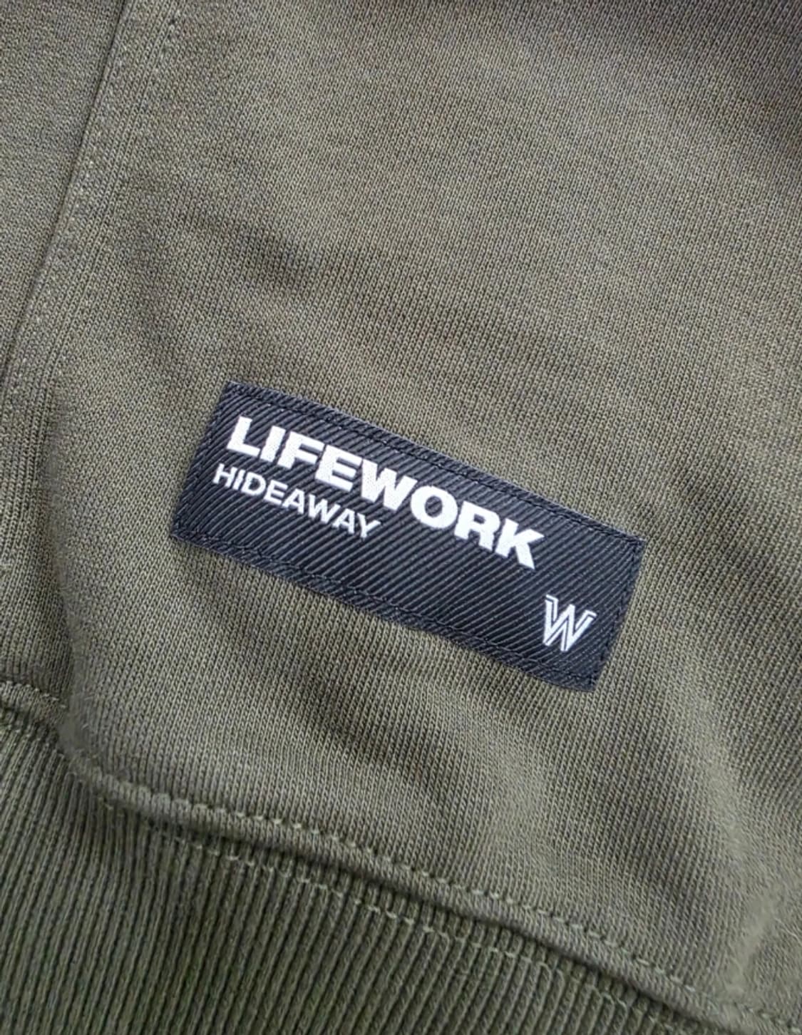 라이프워크 카키색 맨투맨 100 상품이미지6