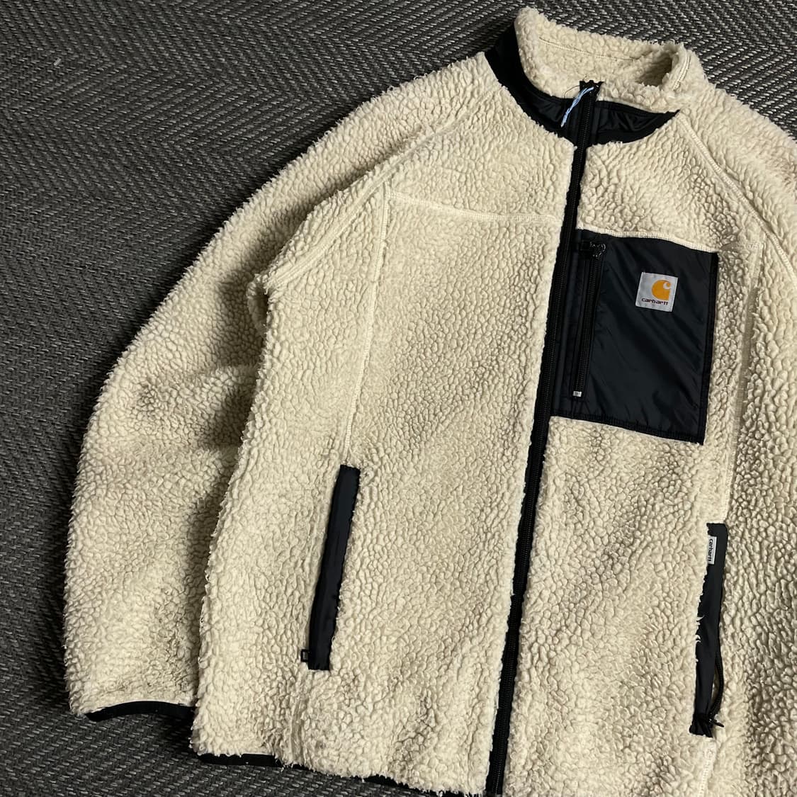 칼하트 WIP 패치 로고 쉐르파 플리스 자켓o 4884 상품이미지2