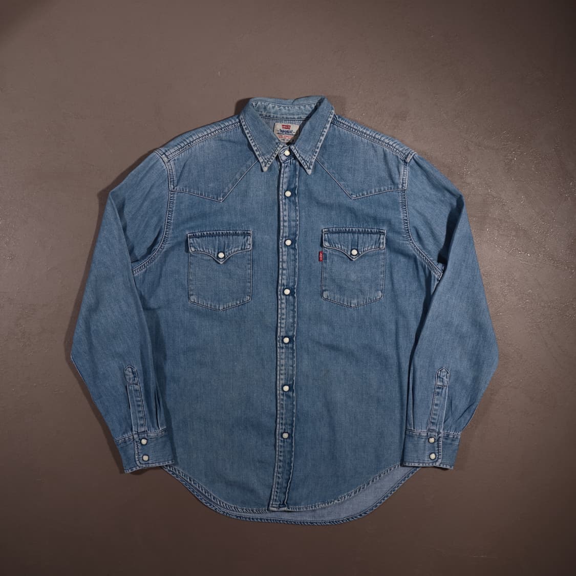 90s 리바이스 웨스턴 데님셔츠 상품이미지1