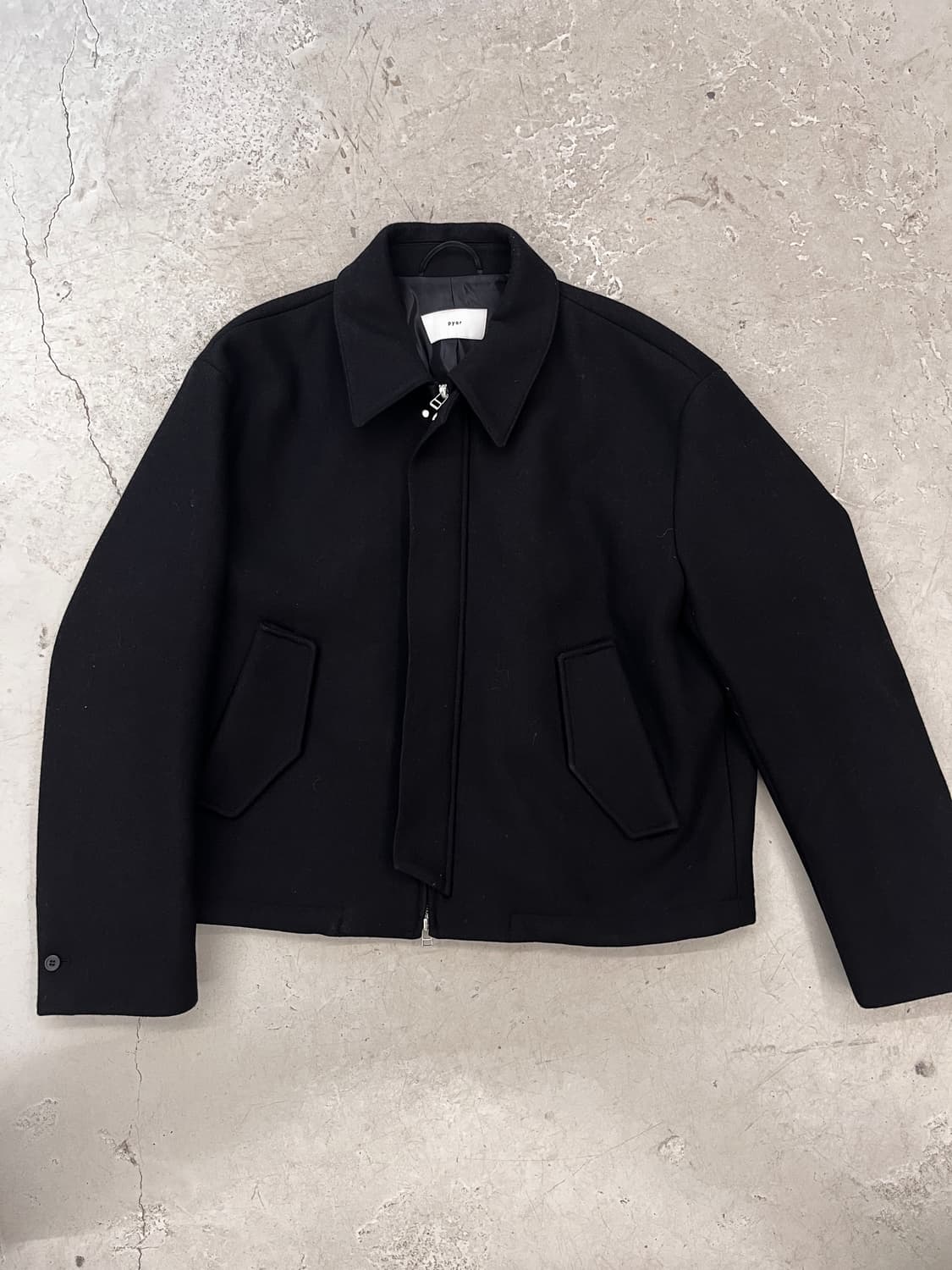 [L] PYAR 뉴노멀 멜톤 울 블루종 자켓 001 상품이미지1