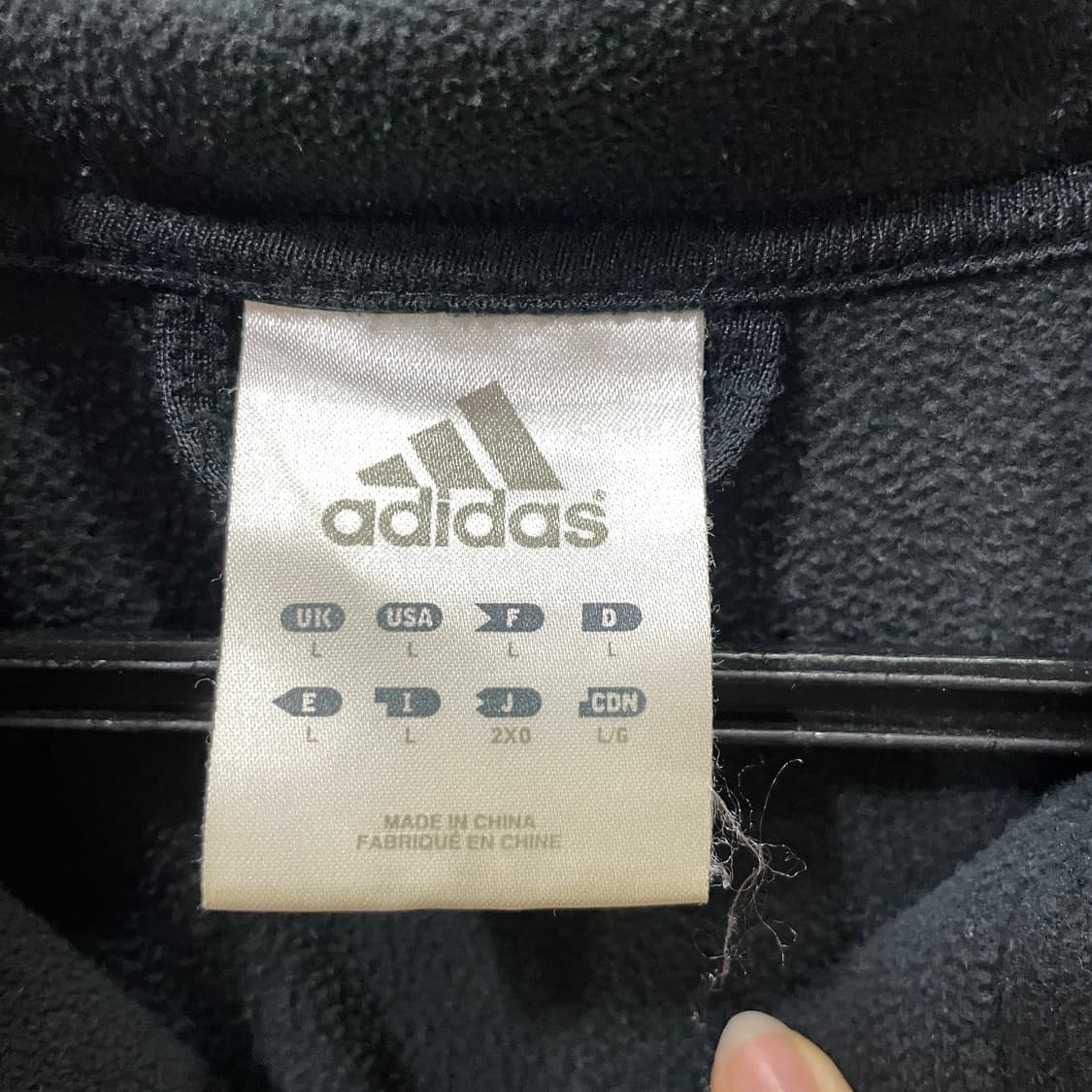 아디다스 농구 삼선 후리스 자켓 상품이미지5