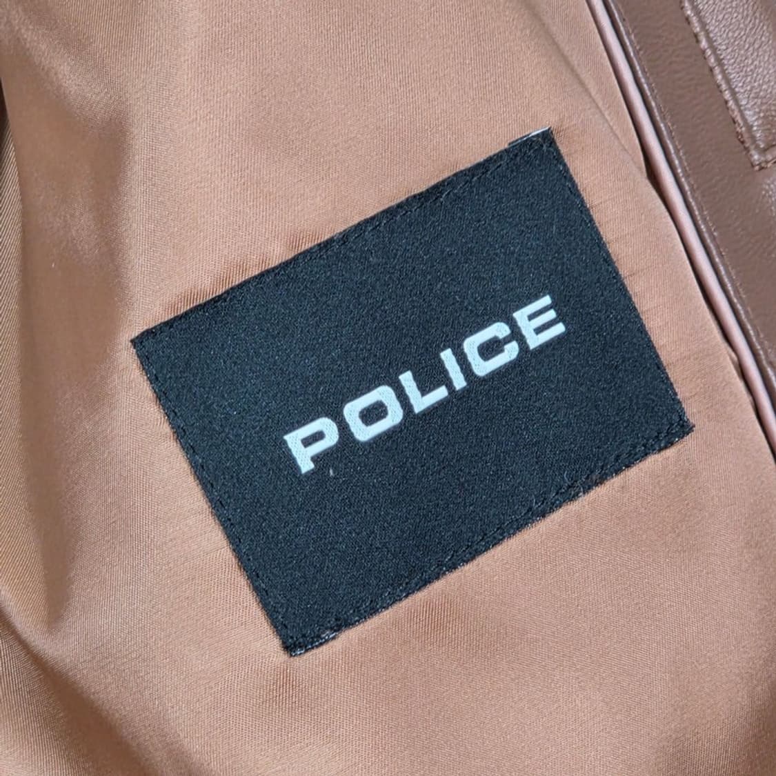 POLICE 천연 양가죽 램스킨 지퍼 자켓 M 상품이미지7