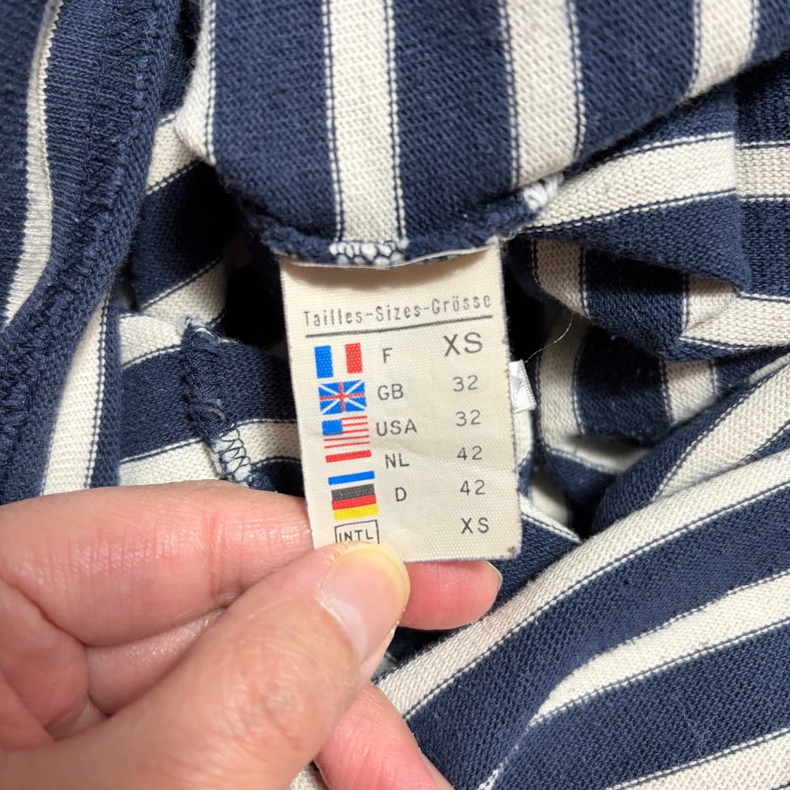 세인트제임스 스트라이프 긴팔 티셔츠 네이비(XS) 상품이미지5