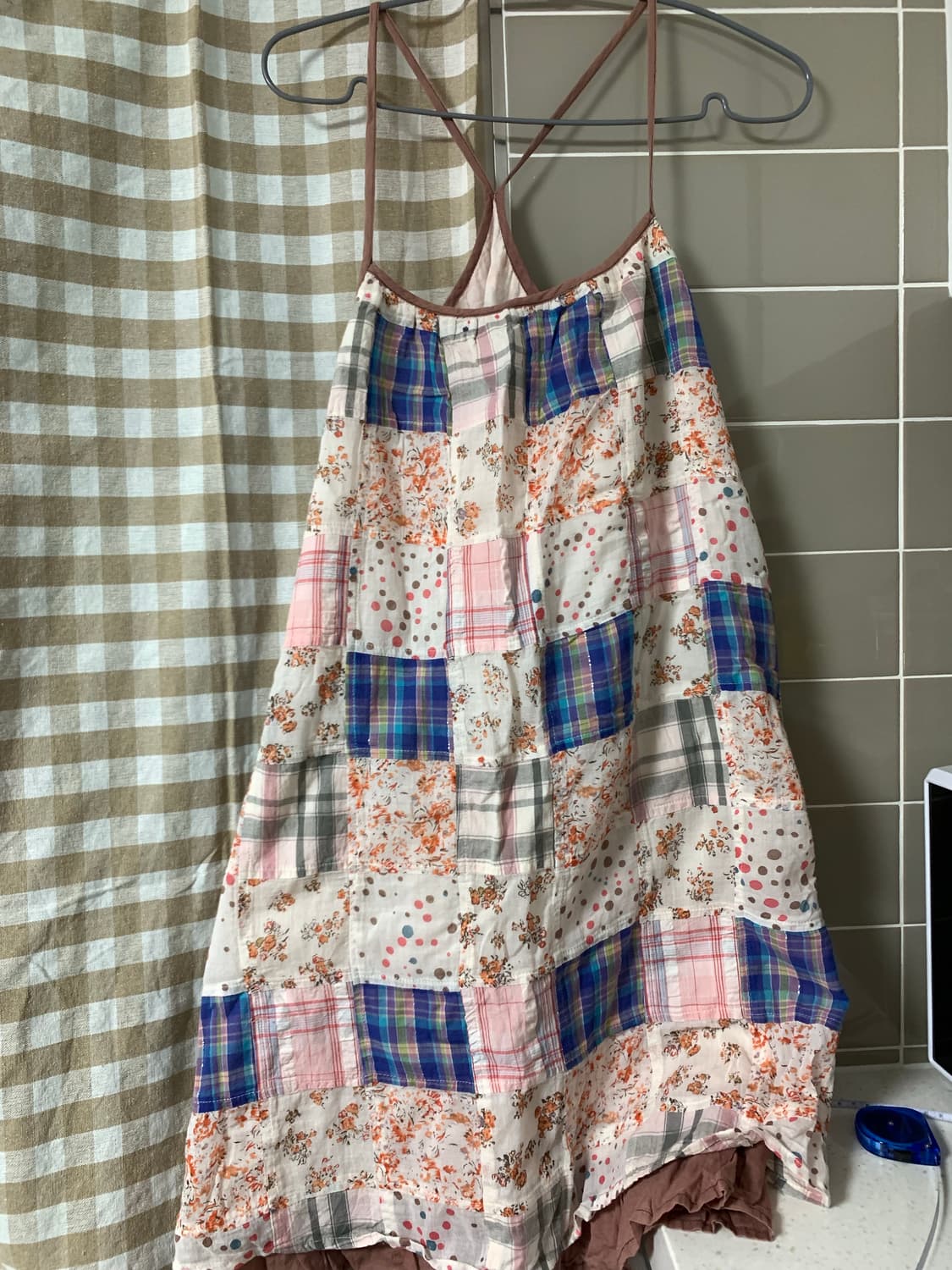 빈티지 패치워크 원피스 하구미 상품이미지1