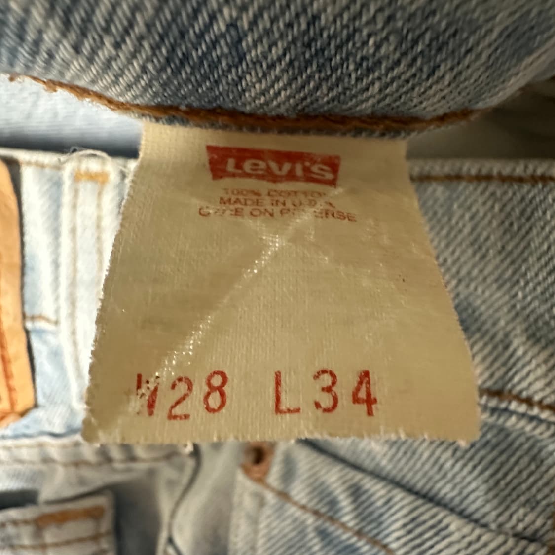 LEVI'S 510 90's usa made vintage denim 상품이미지5