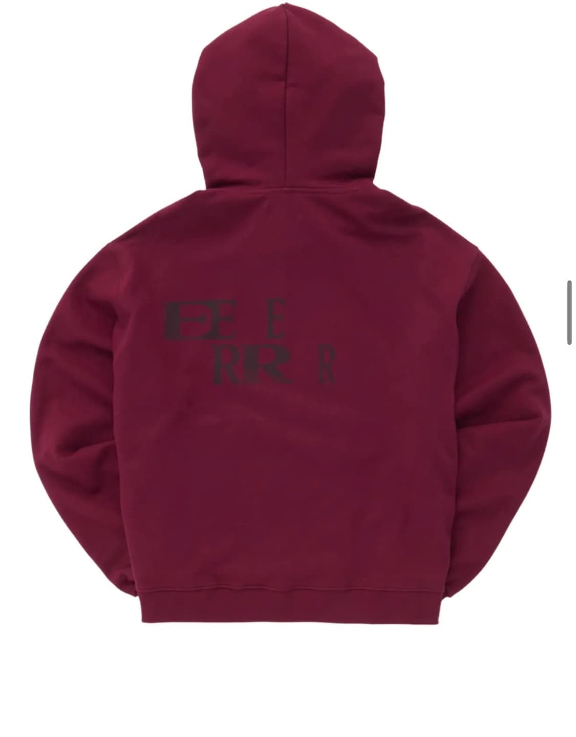 eeerrr Crack Logo Hoodie Burgundy 상품이미지2
