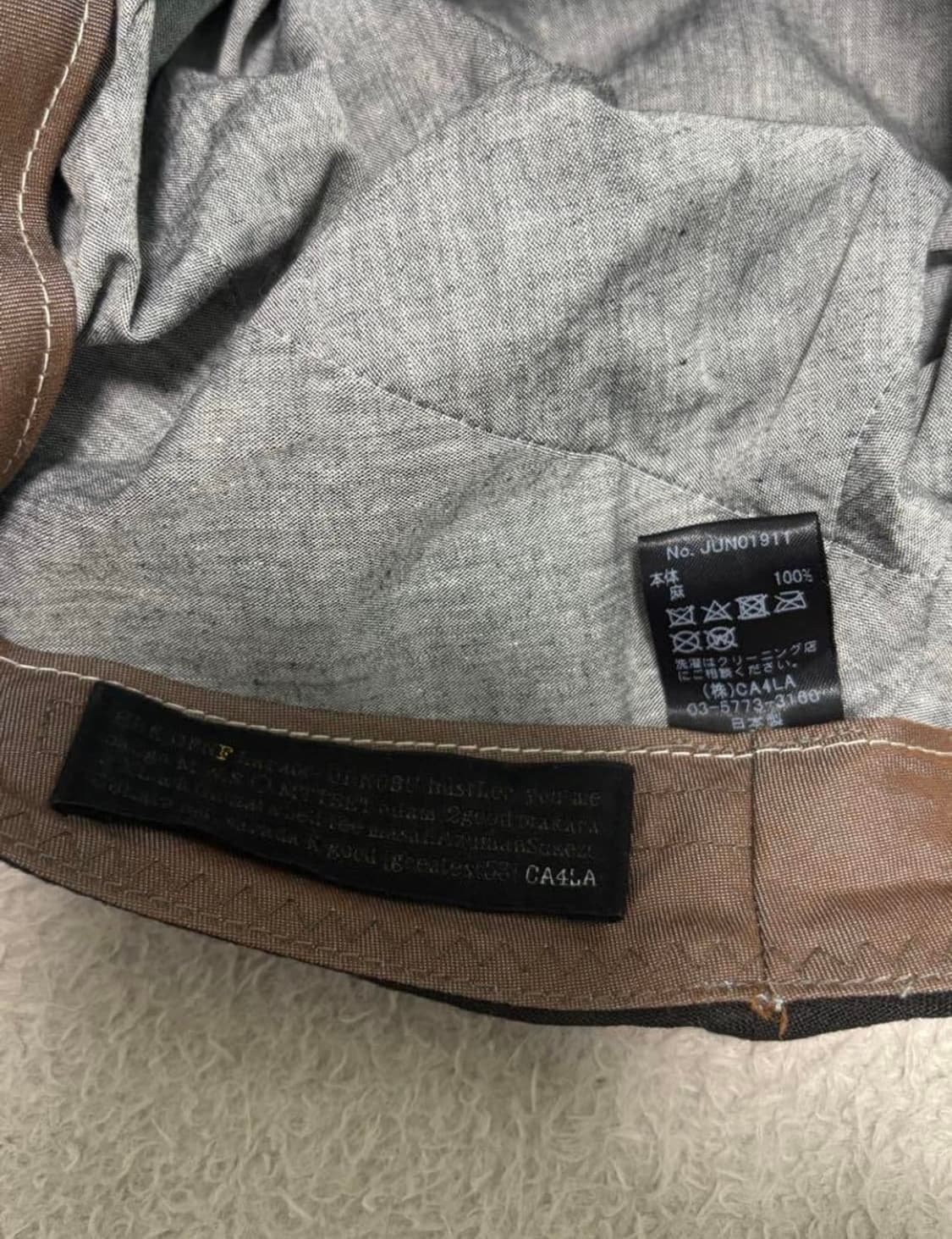 Ca4la 카시라 와이어 변형 워크캡 블랙 상품이미지3