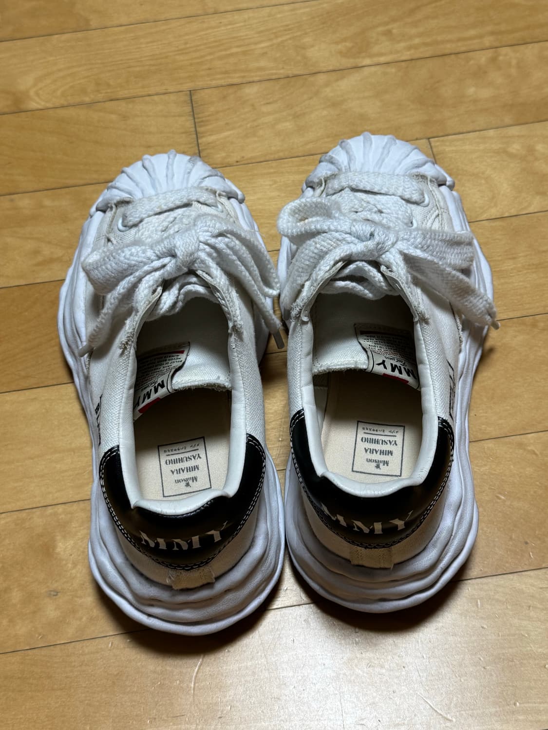 [40] 미하라 야스히로 블레이키 캔버스 로우 탑 화이트 상품이미지2